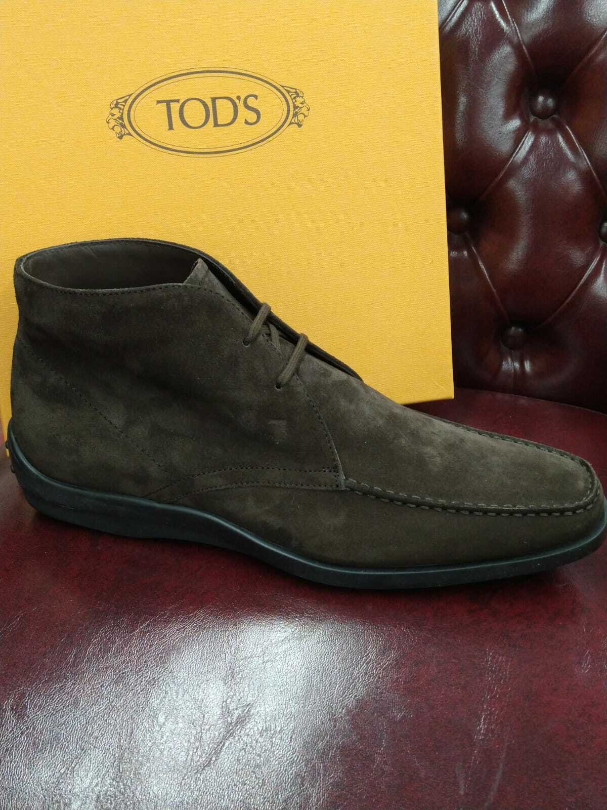 tod's suede boots mens