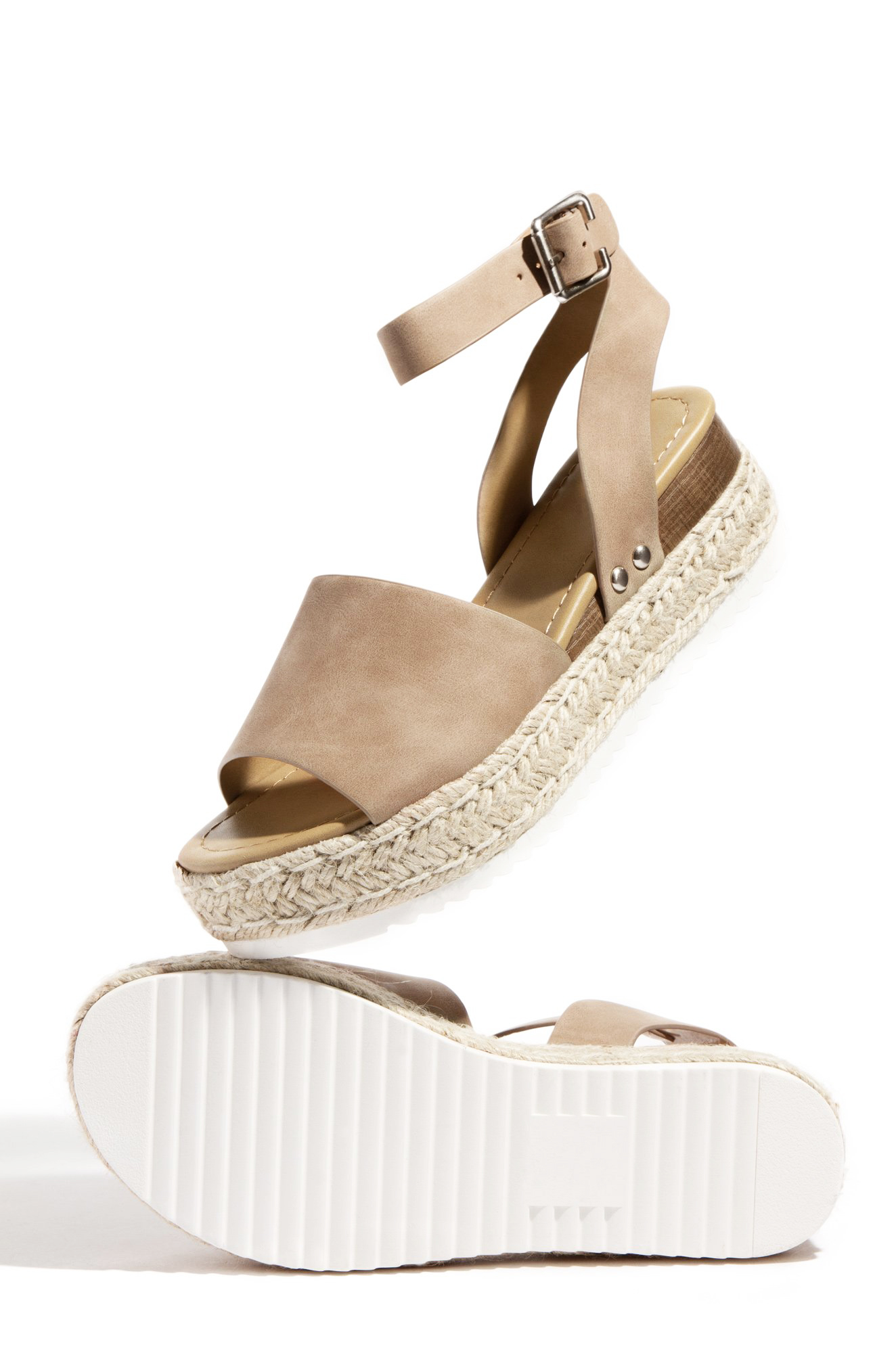 soda topic natural womens espadrille flatform sandals