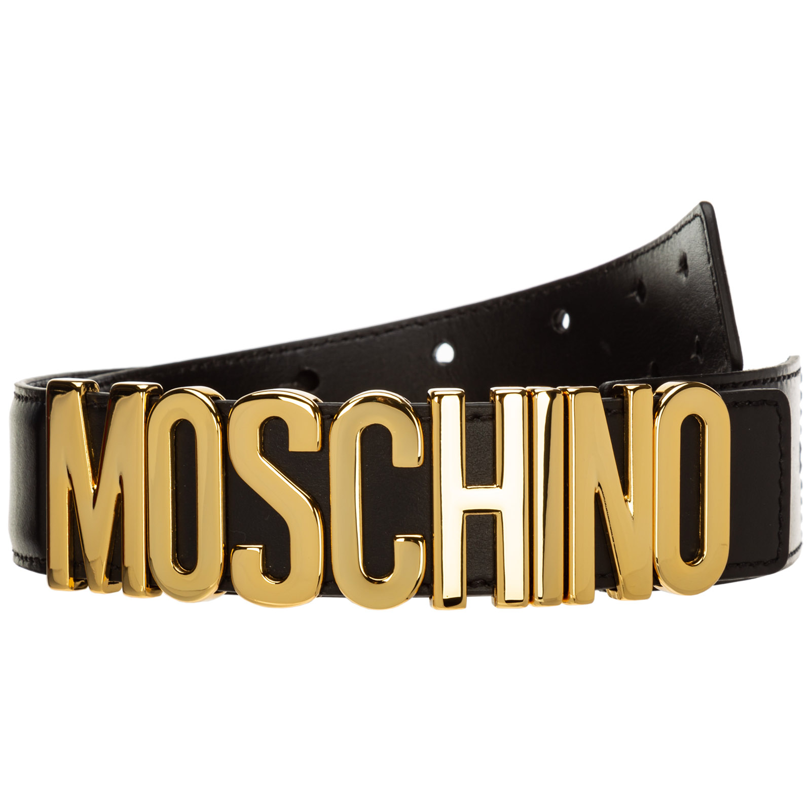 moschino gold belt