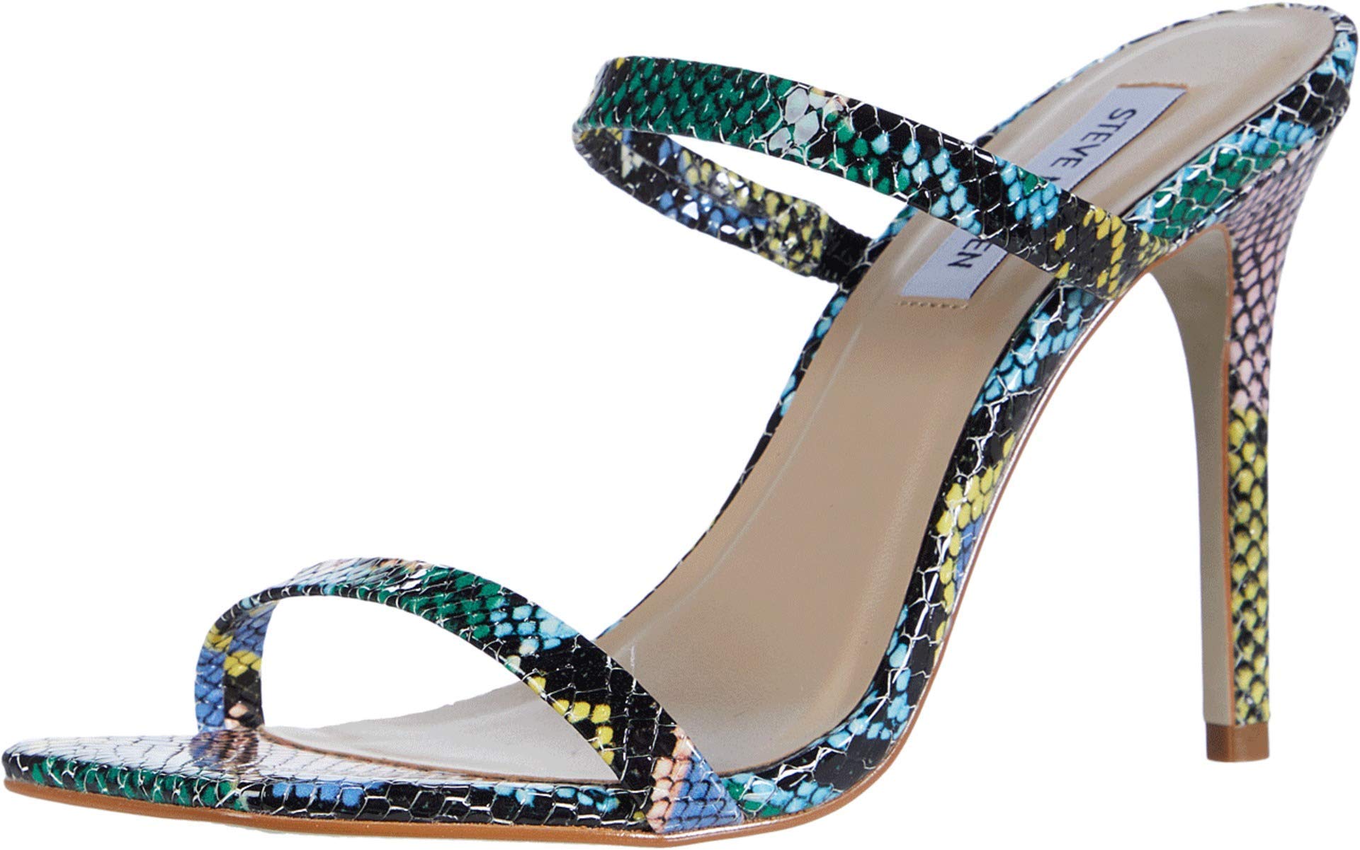 snakeskin mule sandals