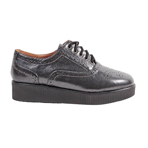 Wanted Women's Bradford Oxford Vegan Leather Lace Up Platform 10
