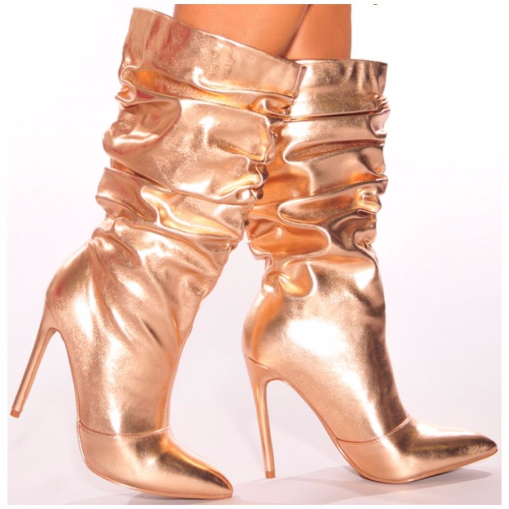 liliana rose gold heels