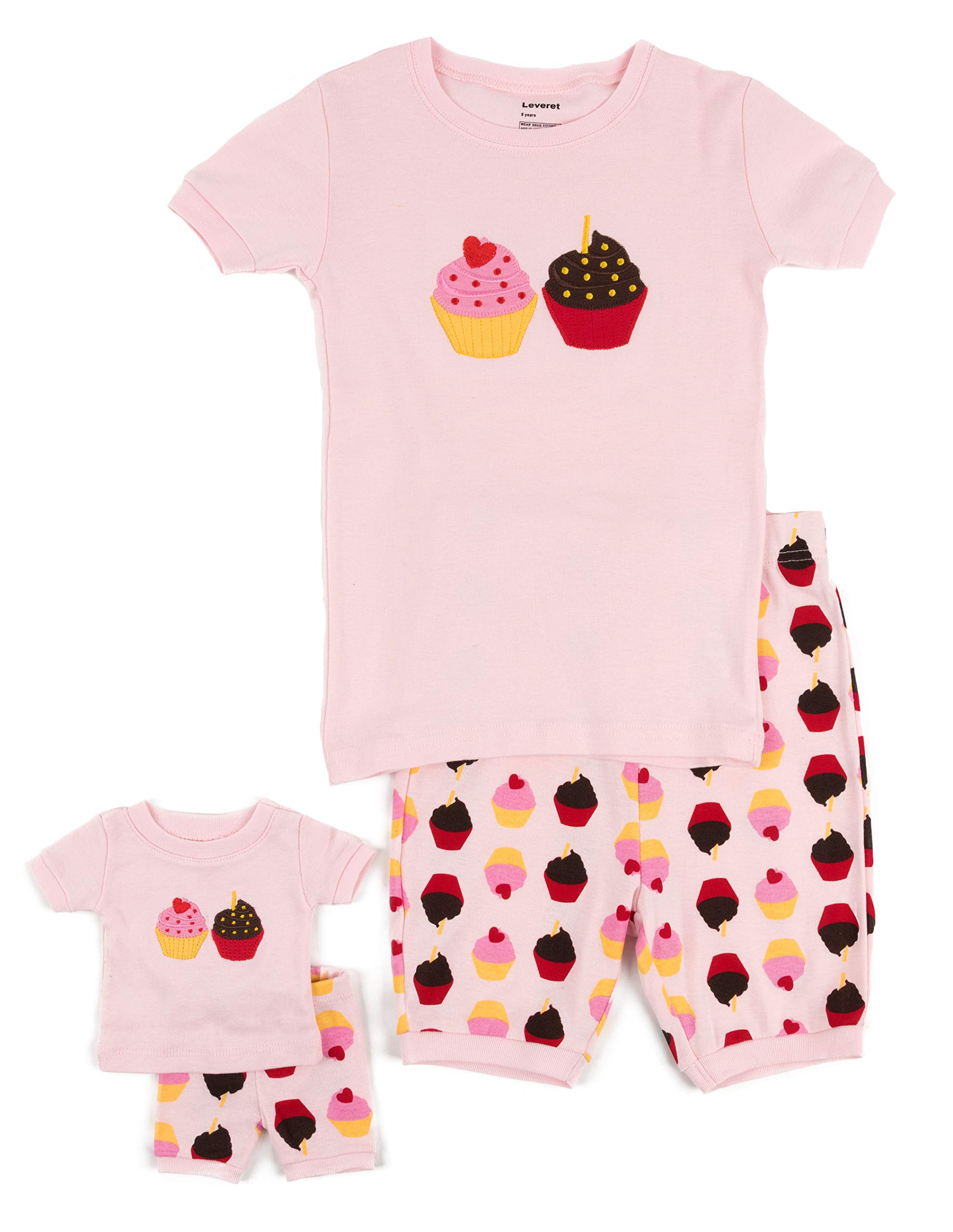 toddler and doll matching pajamas