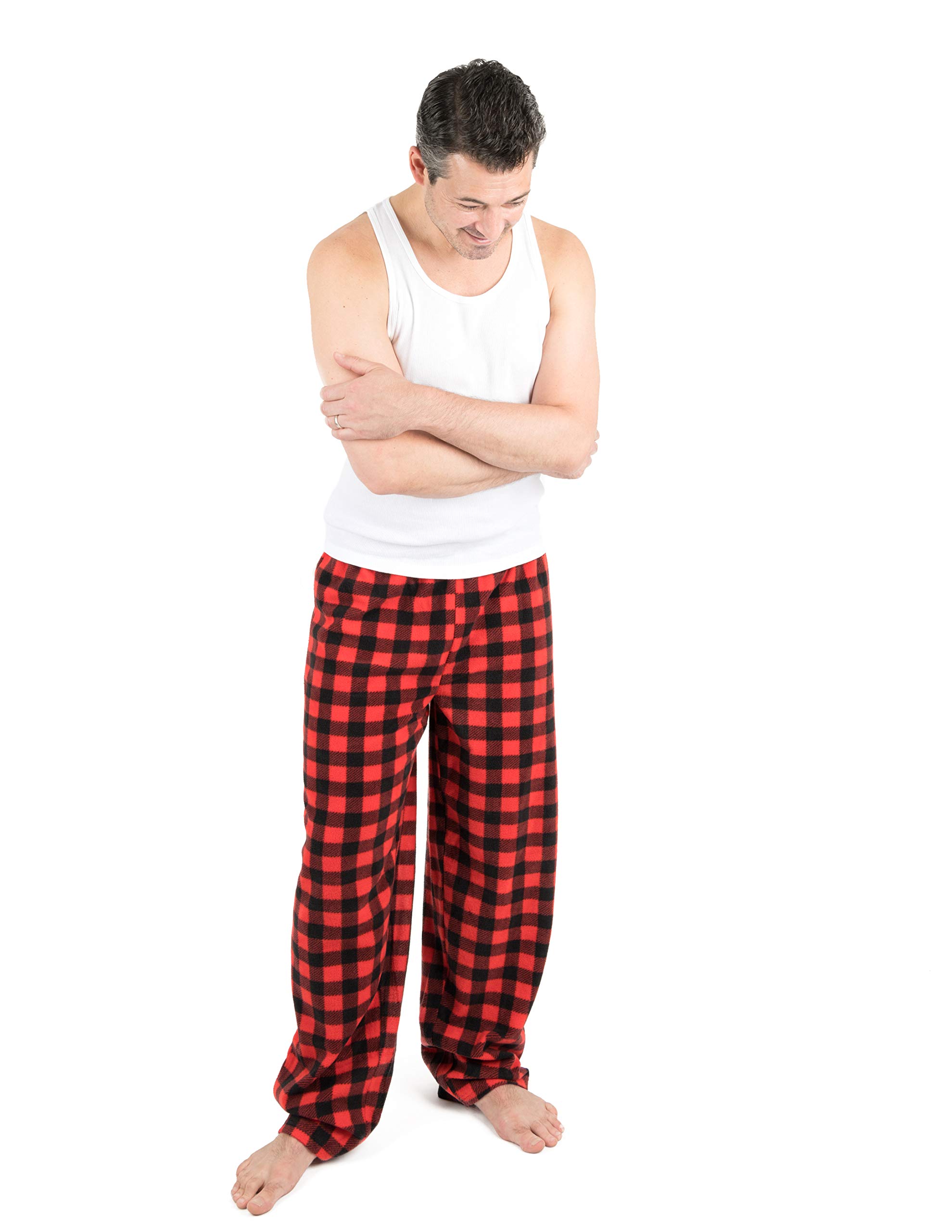 Leveret Mens Pajama Pants Fleece Lounge Sleep Pj Bottoms Christmas Pjs Size XSmall-XXLarge