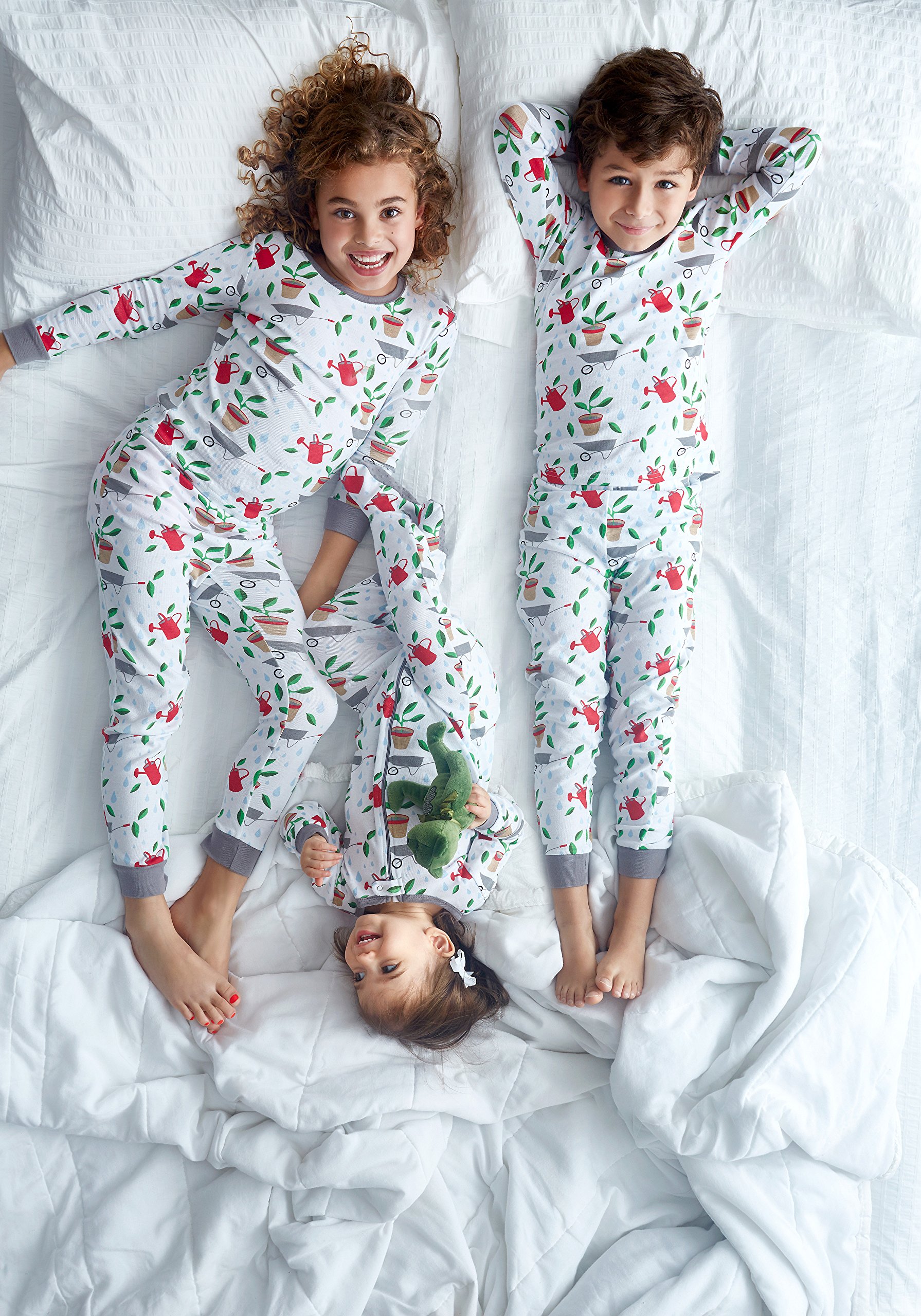 Leveret Kids & Toddler Pajamas Boys Girls 2 Piece Pjs Set 100% Organic ...