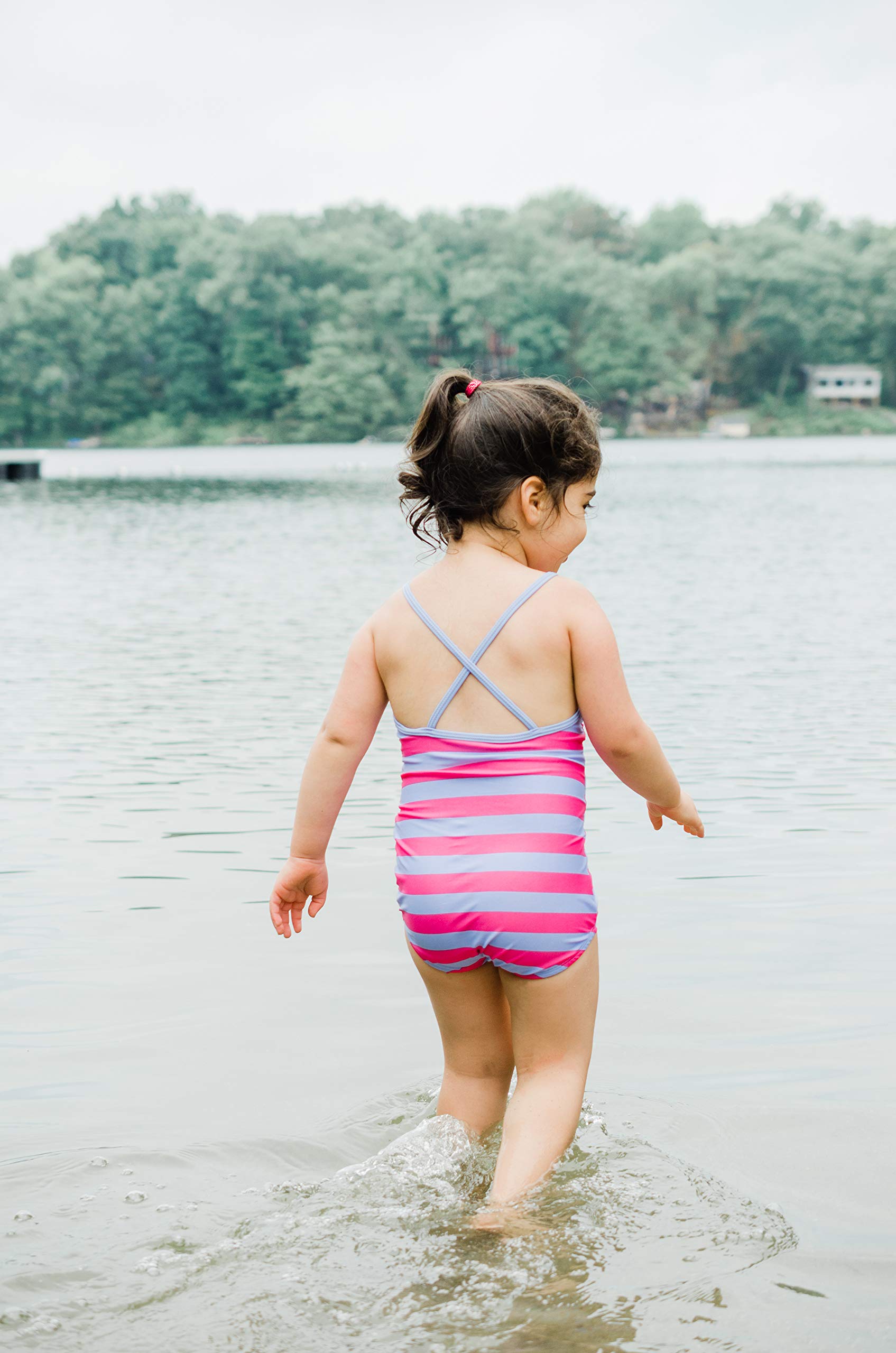 Leveret Kids Baby Girls One Piece Swimsuit UPF 50+ (Size 2 Toddler6