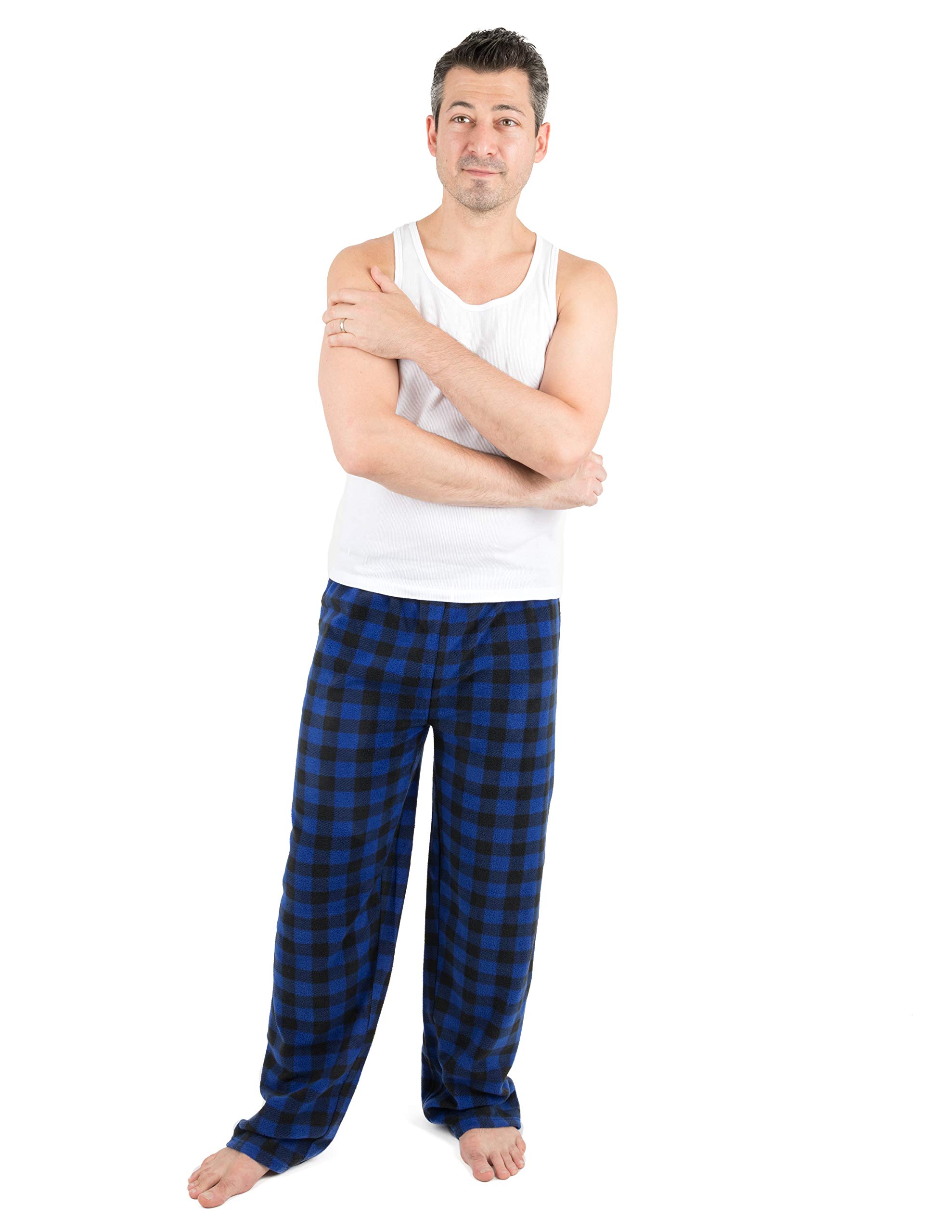 Leveret Men S Pajamas Pants Fleece Lounge Sleep Pj Bottoms Christmas Pjs Size Ebay