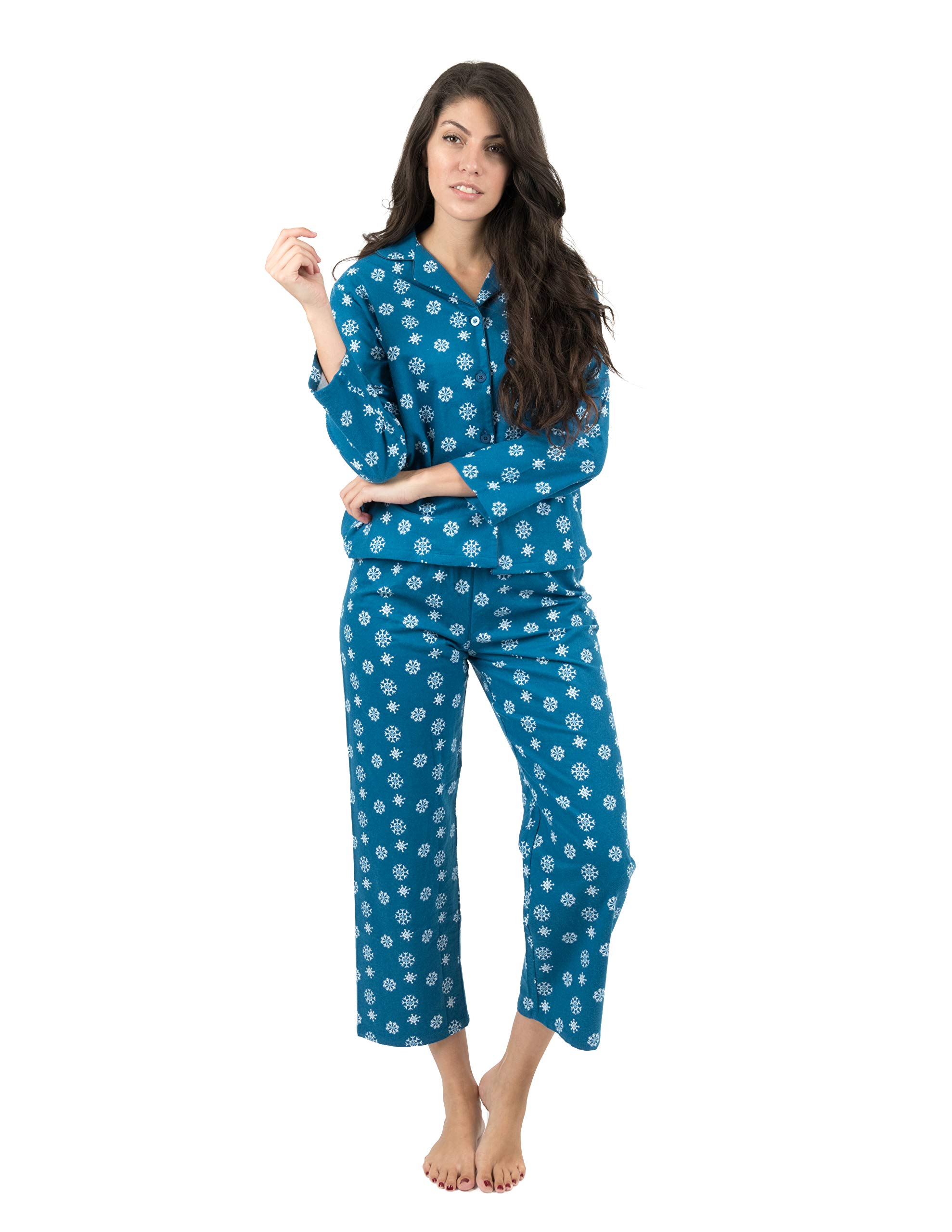 Leveret Womens Flannel pajamas 2 Piece Christmas Pajama ...