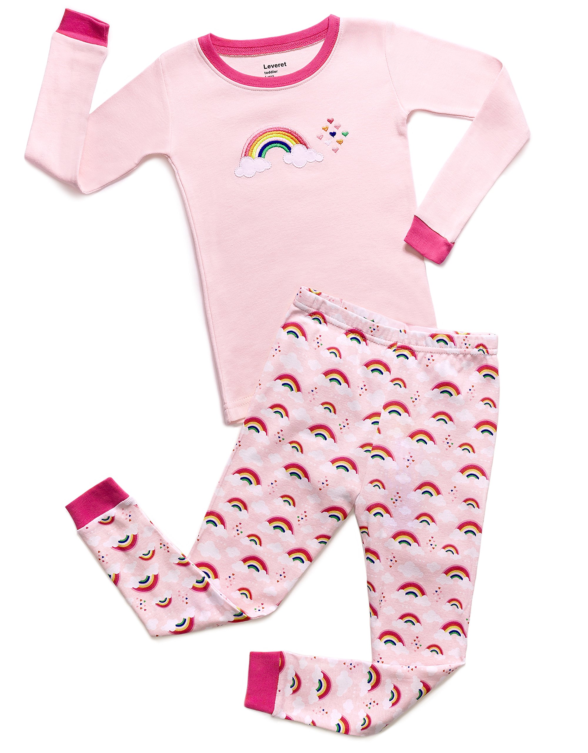 Little Girls Pajamas Baby Children Horse Pyjamas 100/% Cotton Pink Toddler Sleepwear