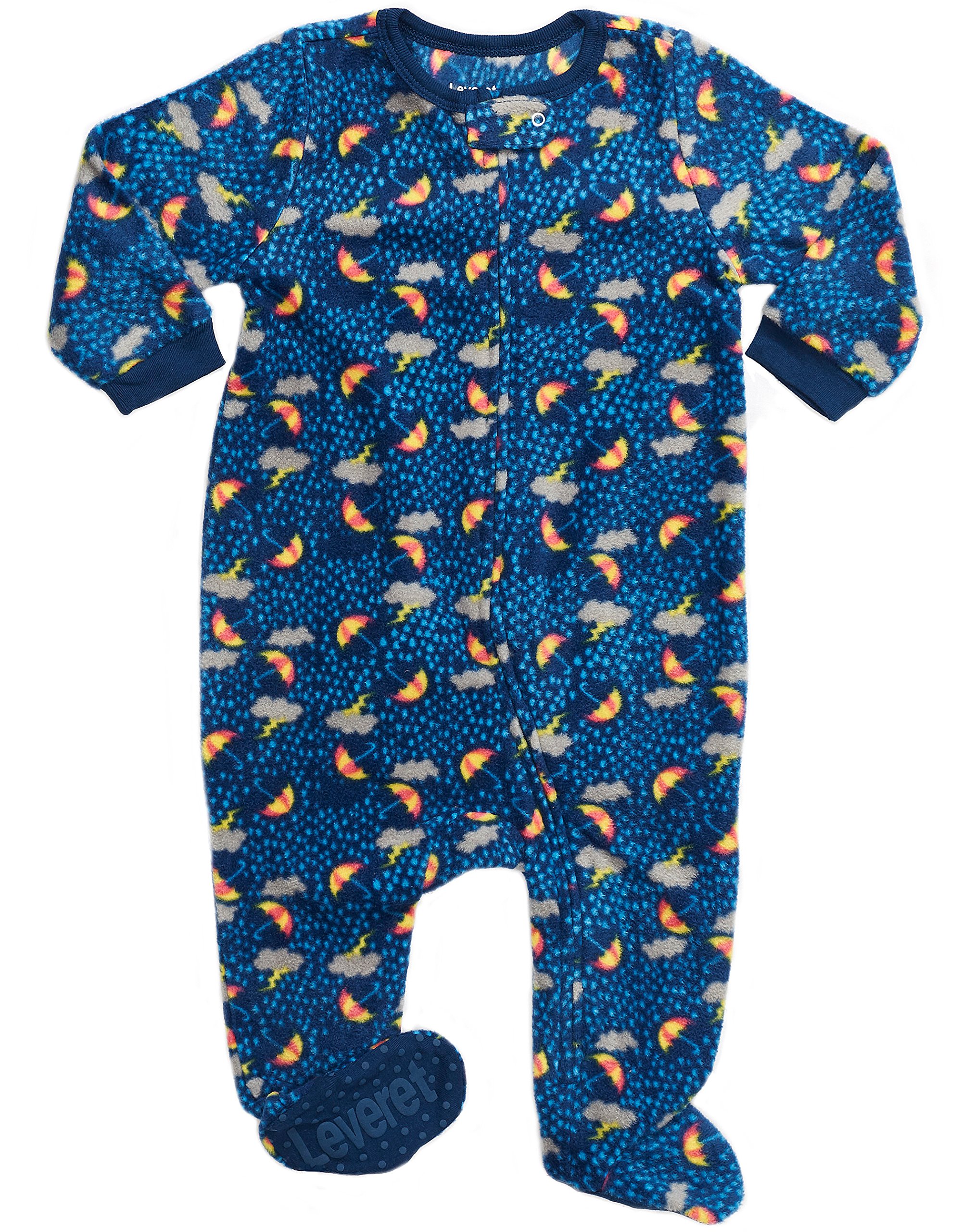 Leveret Fleece Baby Boys Footed Pajamas Sleeper Kids & Toddler Pajamas ...
