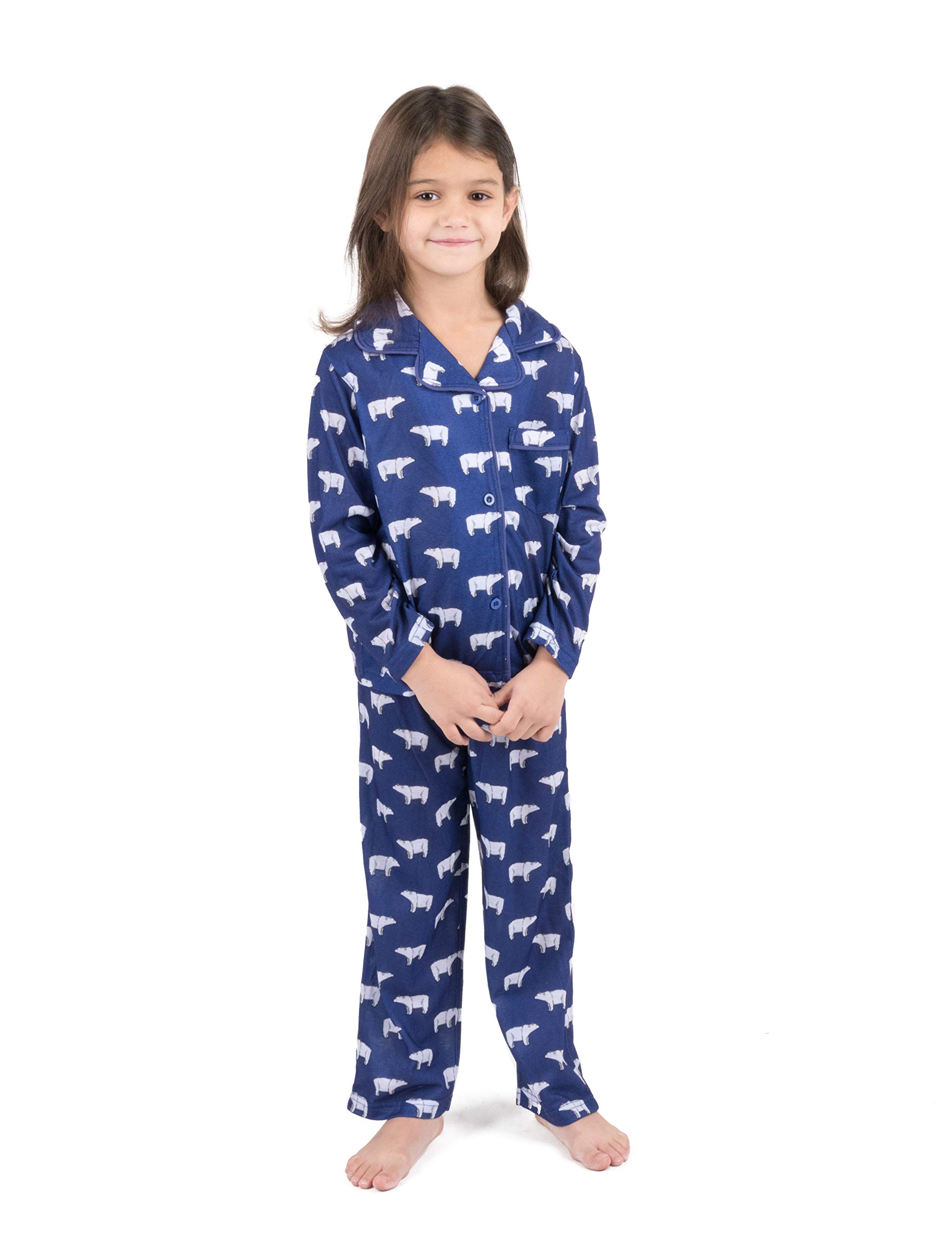 girls button up pjs