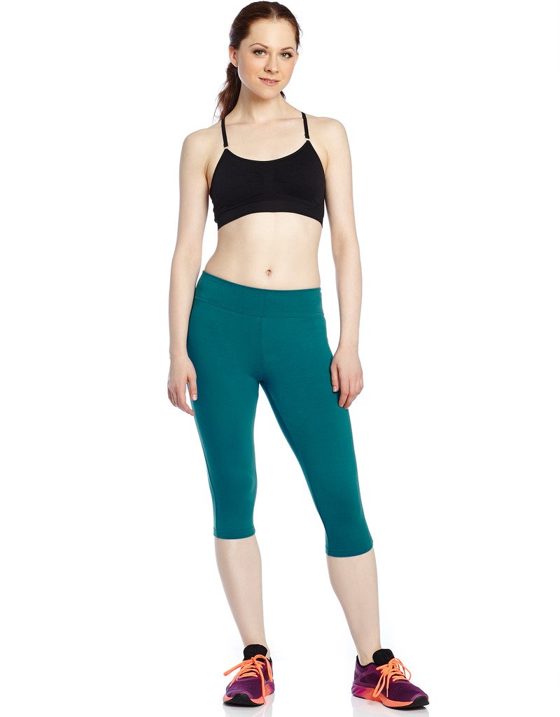 cotton spandex capri yoga pants