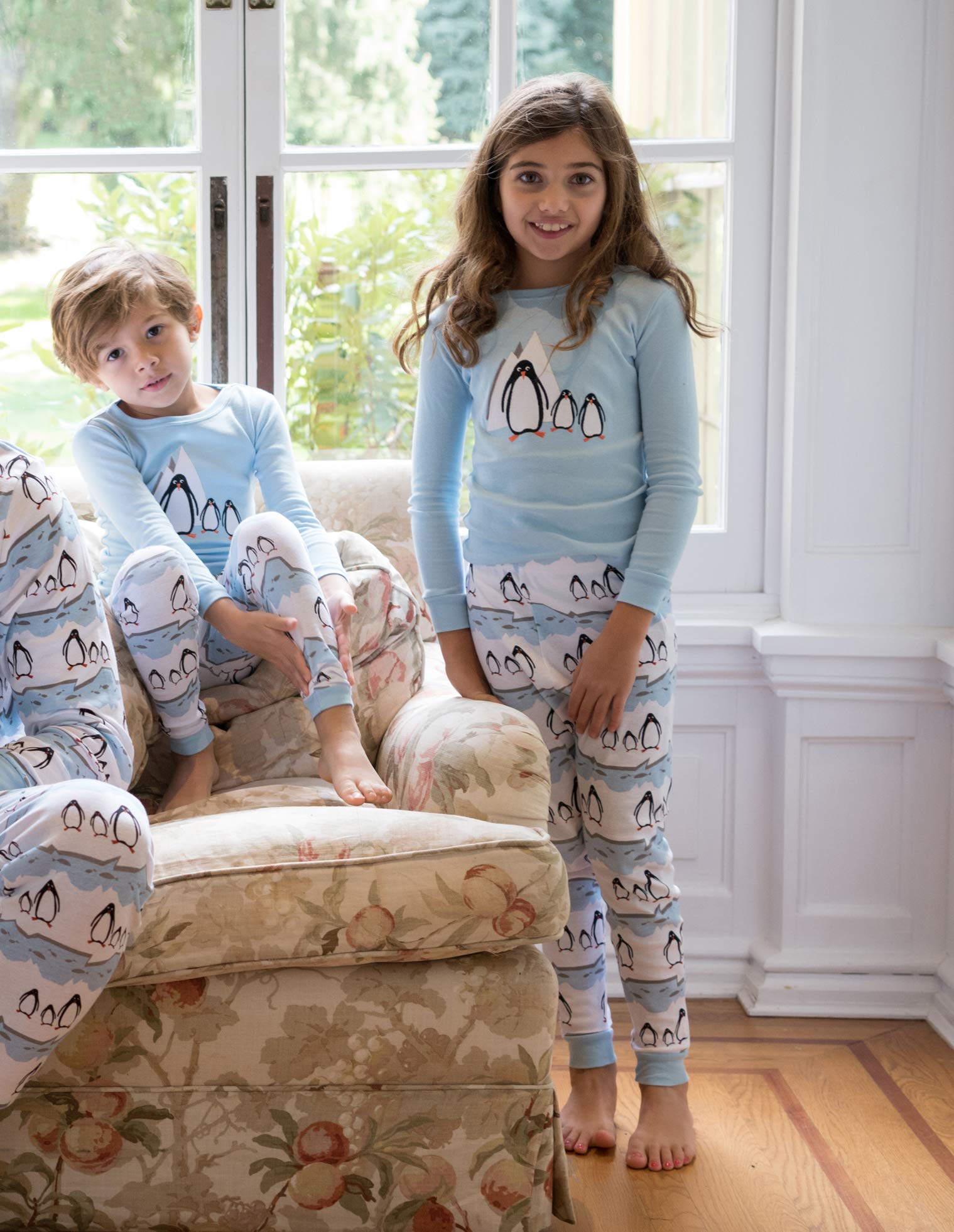 Leveret Kids Pajamas Boys Girls 2 Piece pjs Set Animal Prints 100/% Cotton Size 12 Months-14 Years