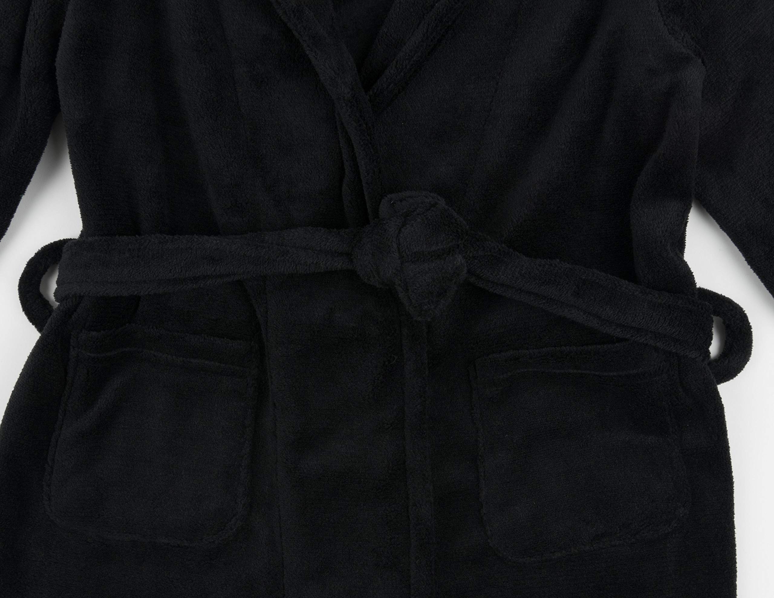 Leveret Kids Robe Boys Girls Shawl Collar Fleece Sleep Robe Size 4-14 Years Variety of Colors