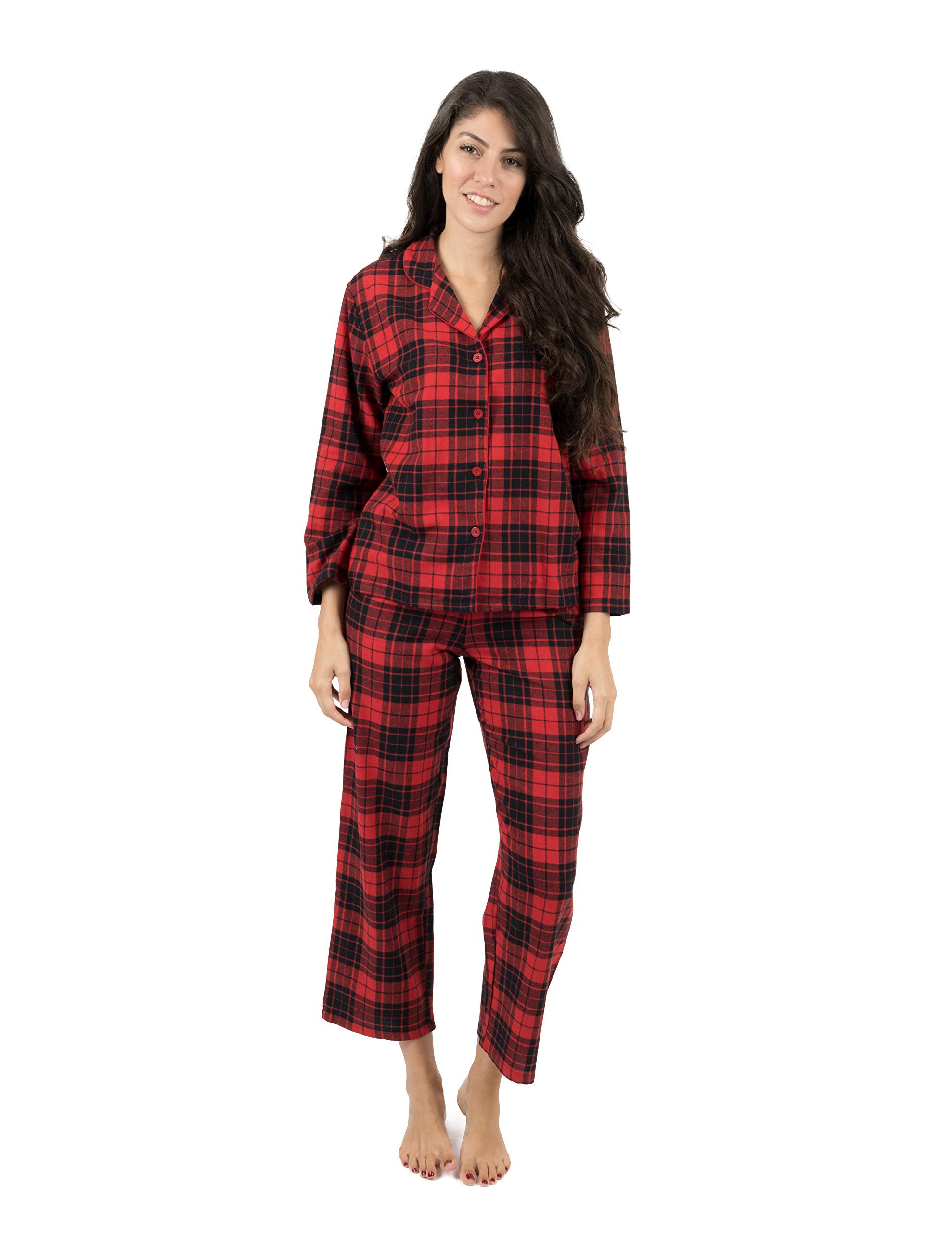 womens flannel christmas pajamas