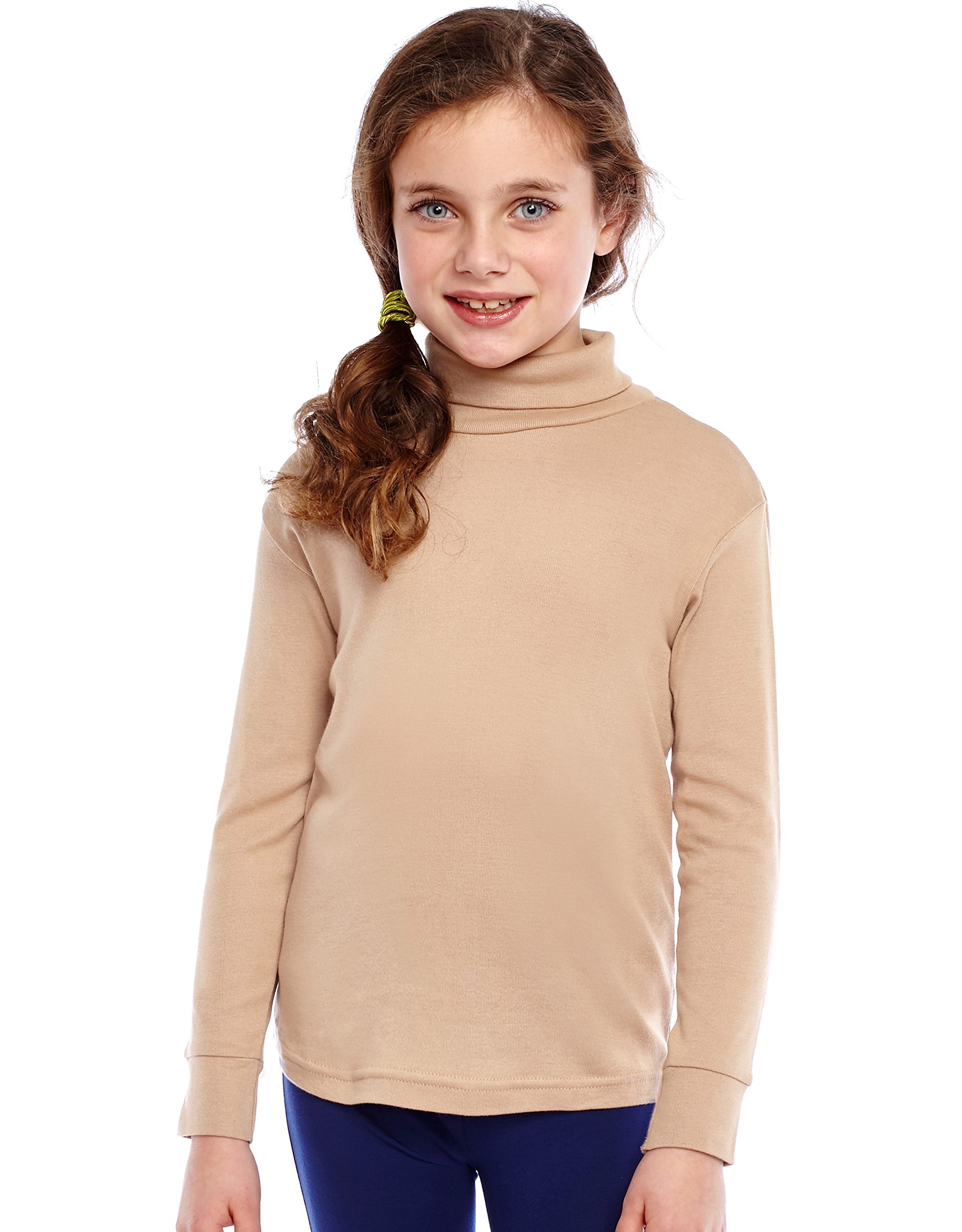 Leveret Girls Boys & Toddler Solid Turtleneck 100 Cotton Kids Shirt (2