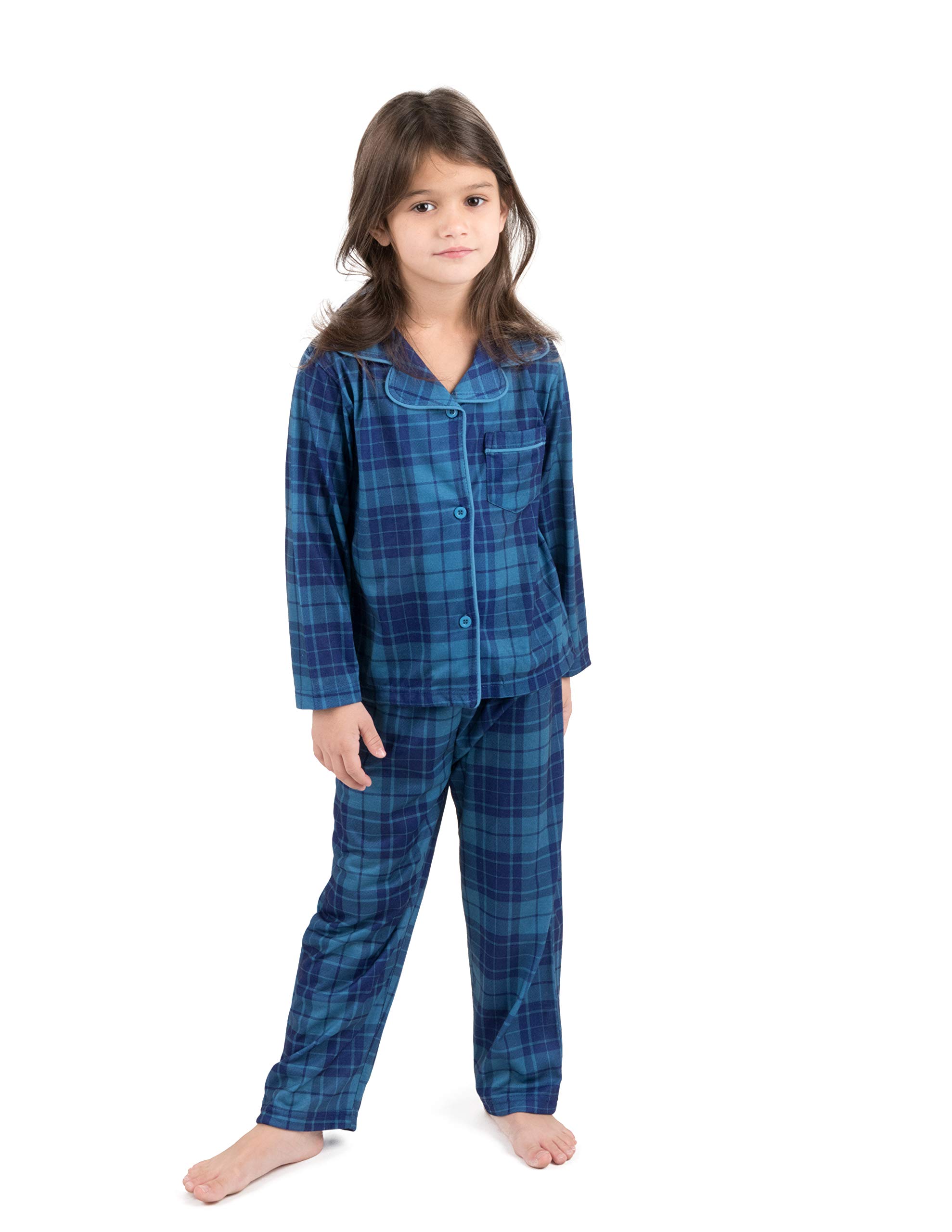 kids red button down pajamas