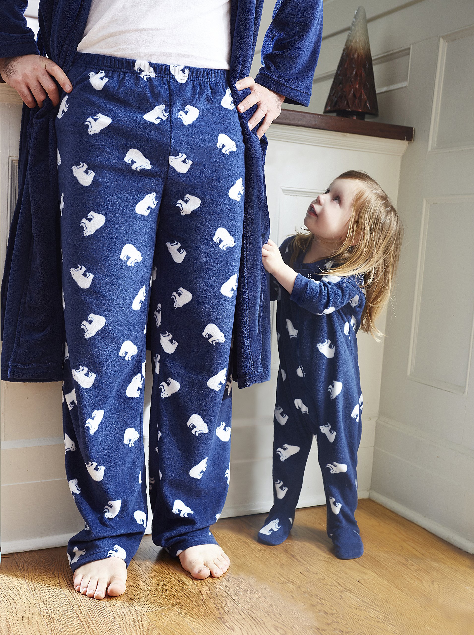 Leveret Men S Pajamas Pants Fleece Lounge Sleep Pj Bottoms Christmas