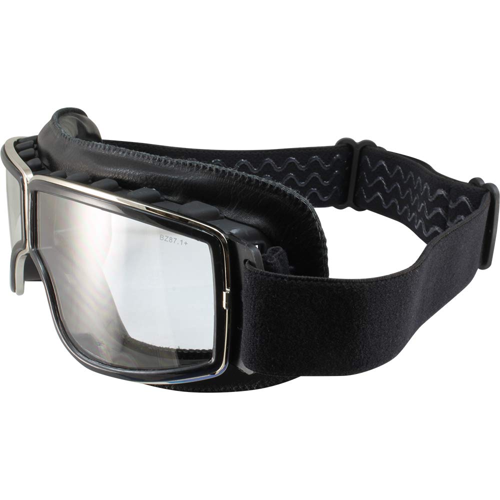 Birdz Condor Sport Padded Riding Goggle Black with clear to smoke AUTO DARKING