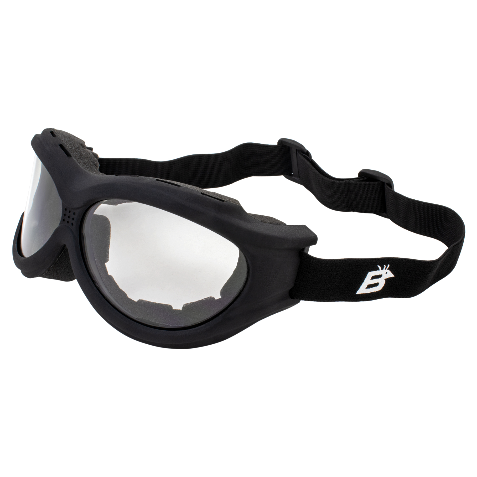 Motorcycle Goggles Fit Over Glasses Padded Shatterproof Anti Fog by BIRDZ