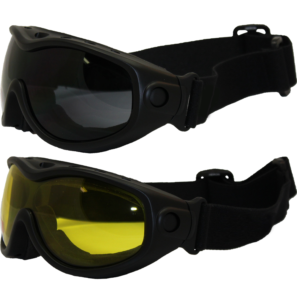 yellow motorcycle goggles