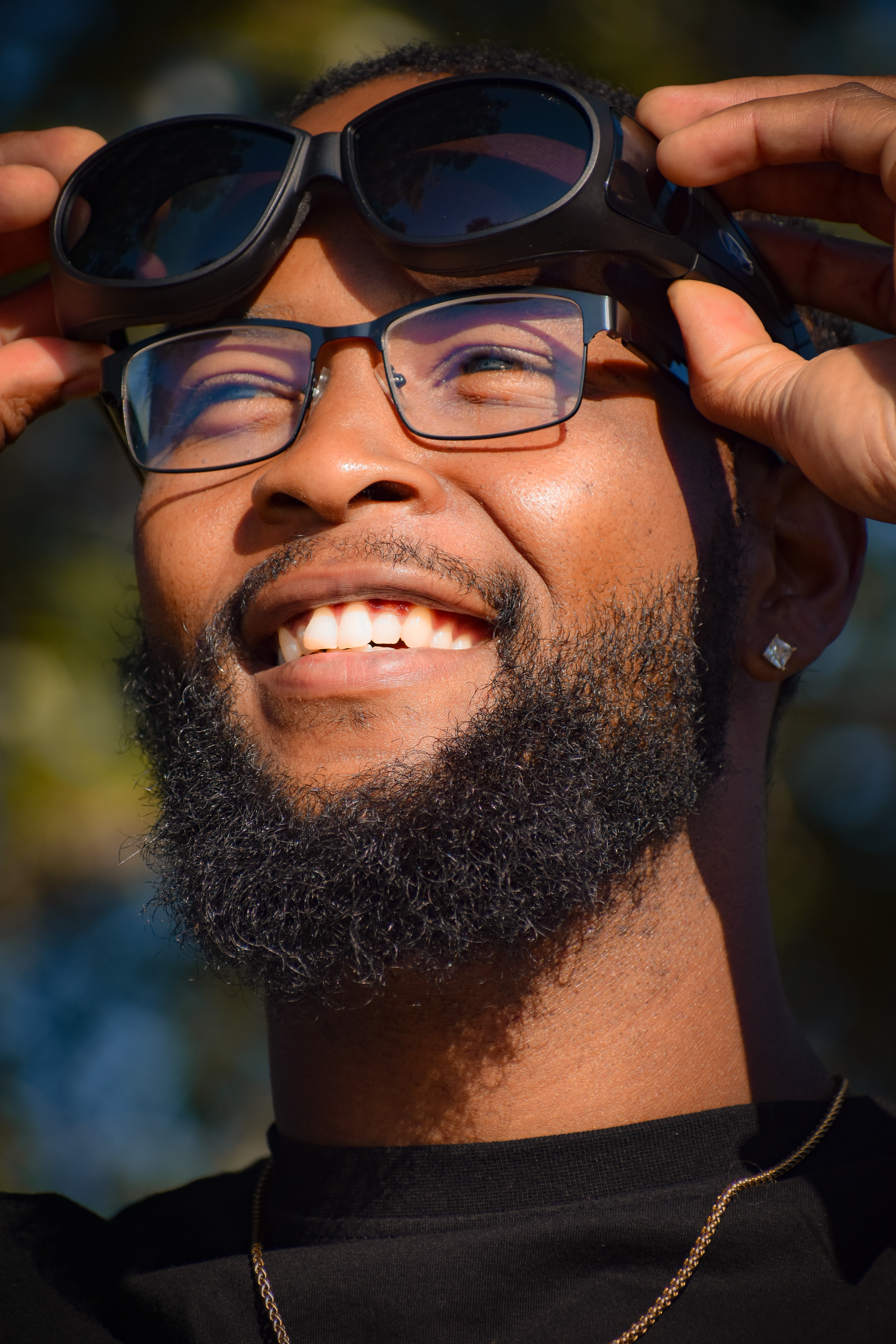 Global Vision Black Outfitter Super Dark Lens Padded Fit Over Safety Glasses - Picture 6 of 9