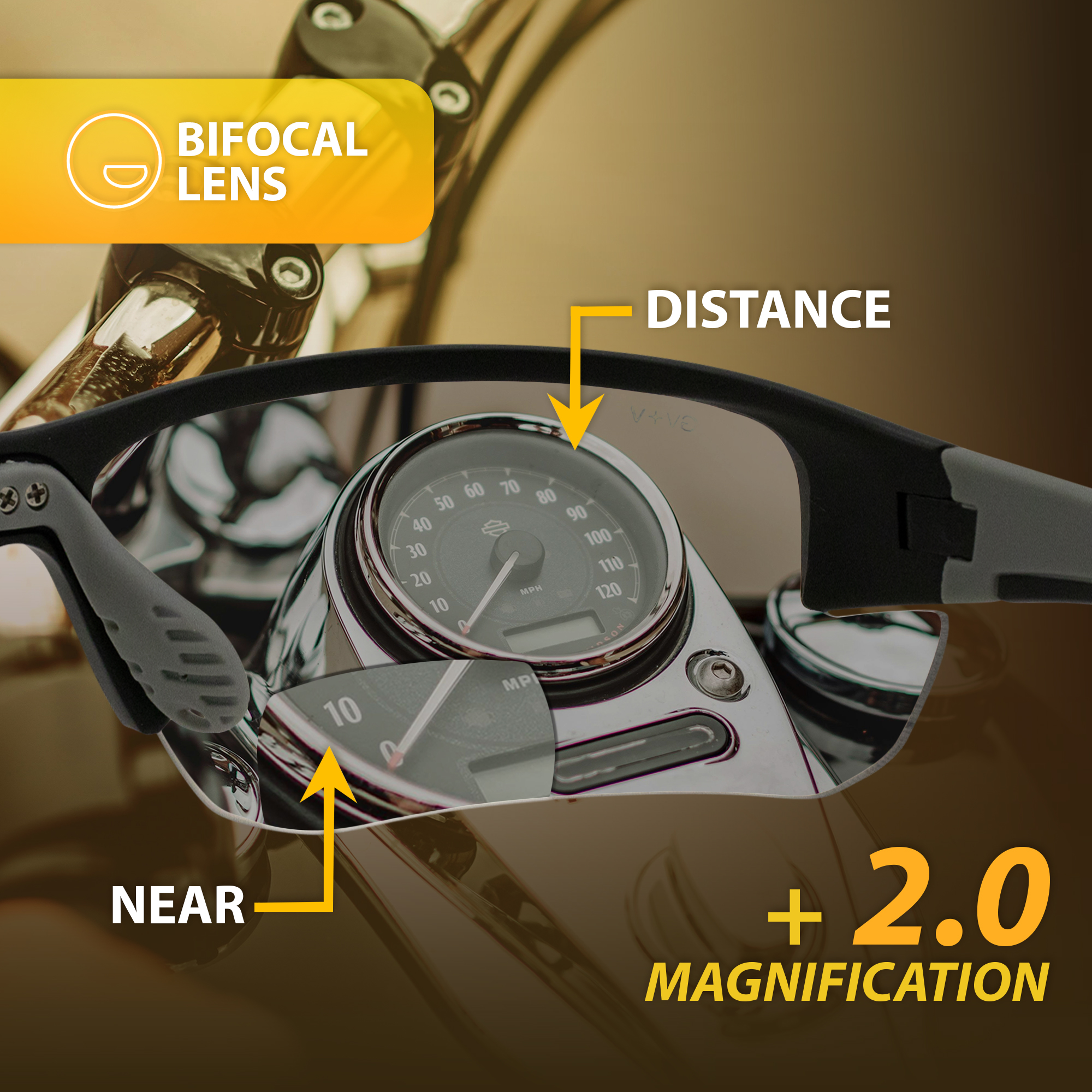 Hercules 7 photochrome bifokale 2.0 Sicherheitssonnenbrille klar bis rauchfarben ANSI Z87.1 - Bild 8 von 9