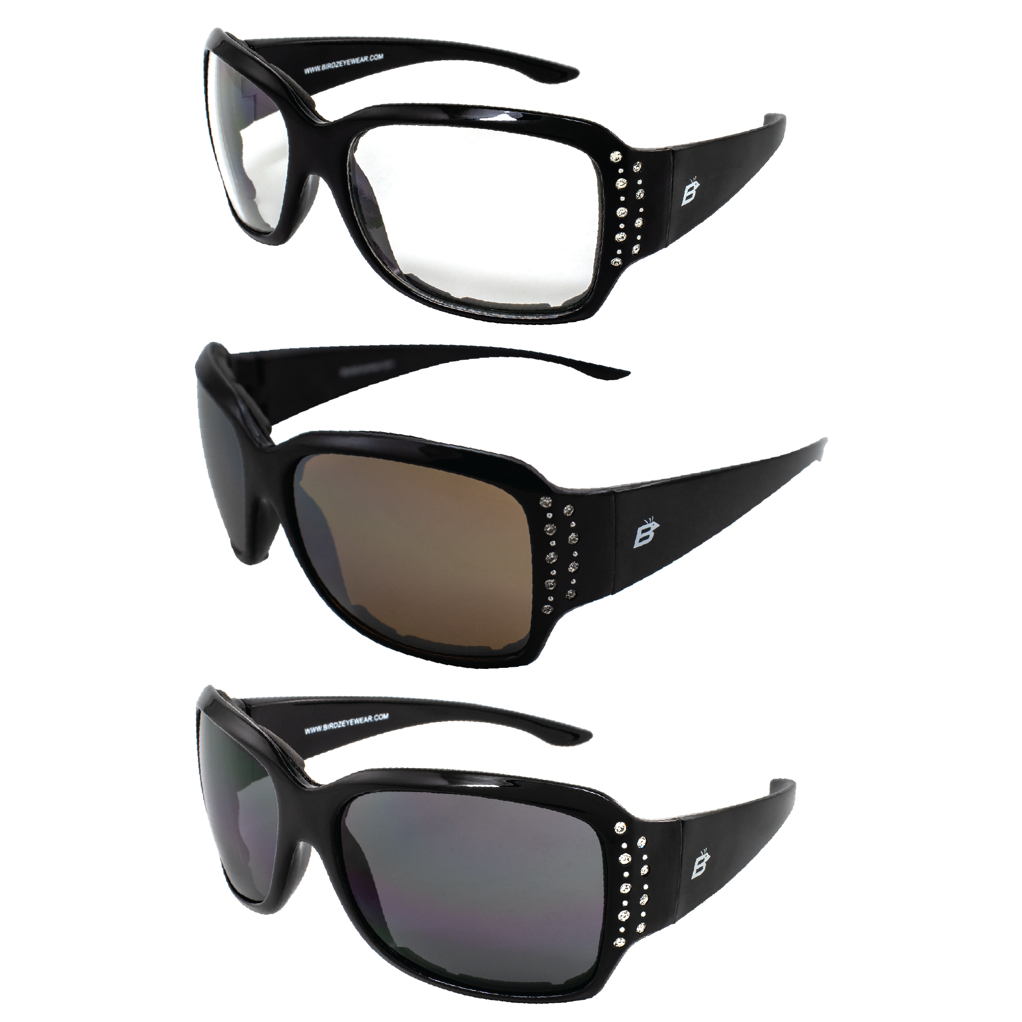 Birdz Eyewear LadyBird Padded Motorcycle Sunglasses Glasses for
