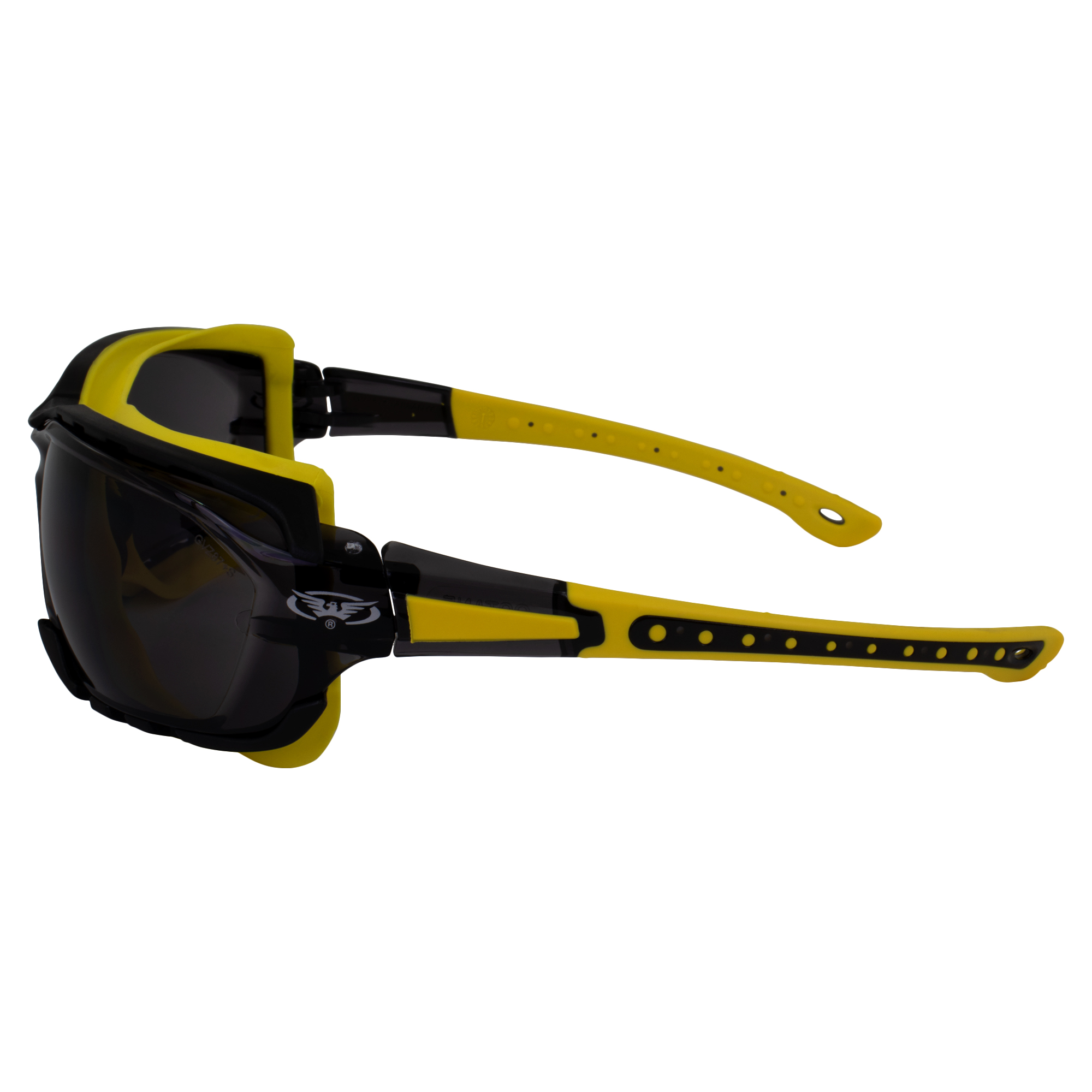 Gafas de seguridad deportivas Global Vision Octane junta amarilla con - Imagen 8 de 8