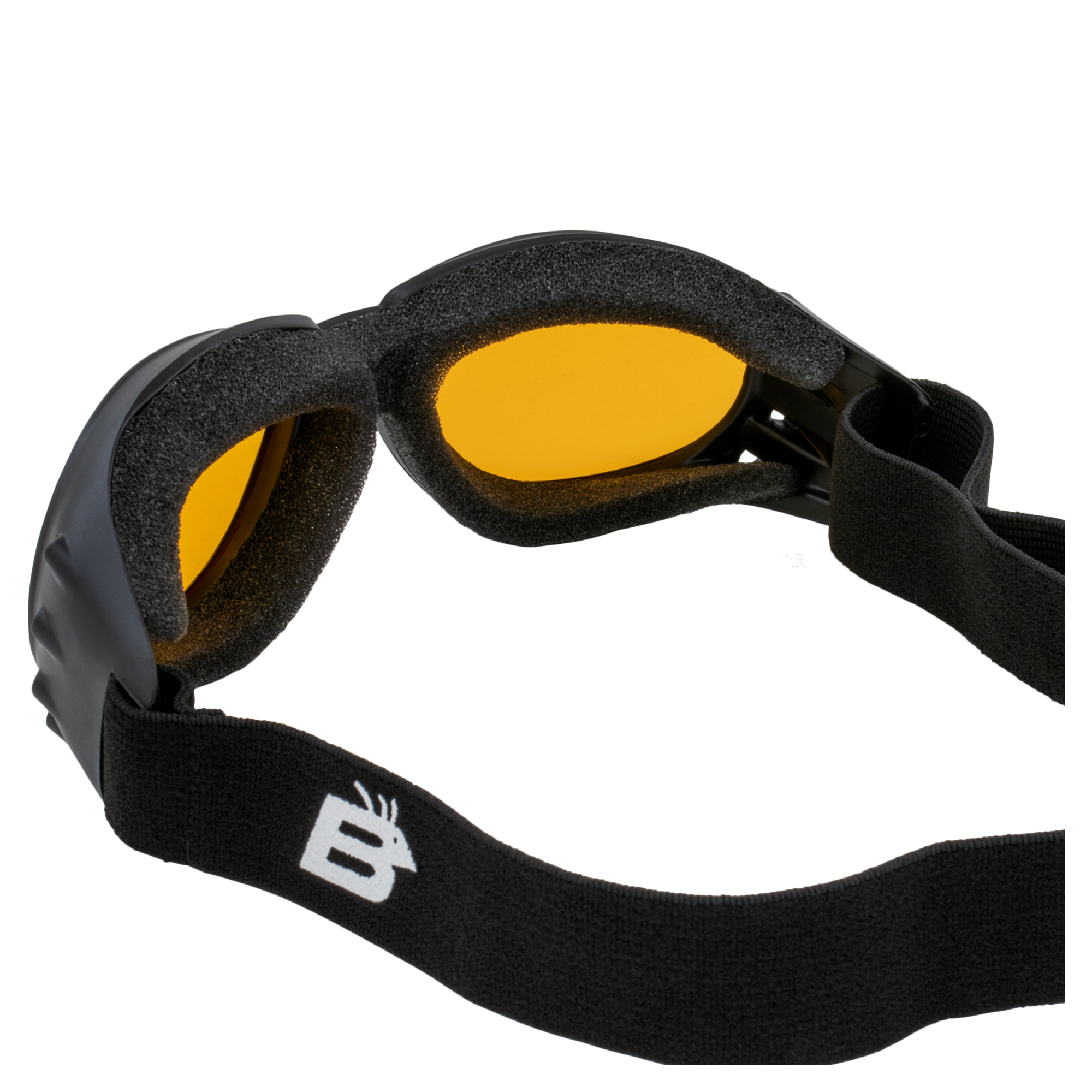 Birdz Eagle Matte Black Padded Sport Riding Goggle with Orange Lens - Bild 5 von 9