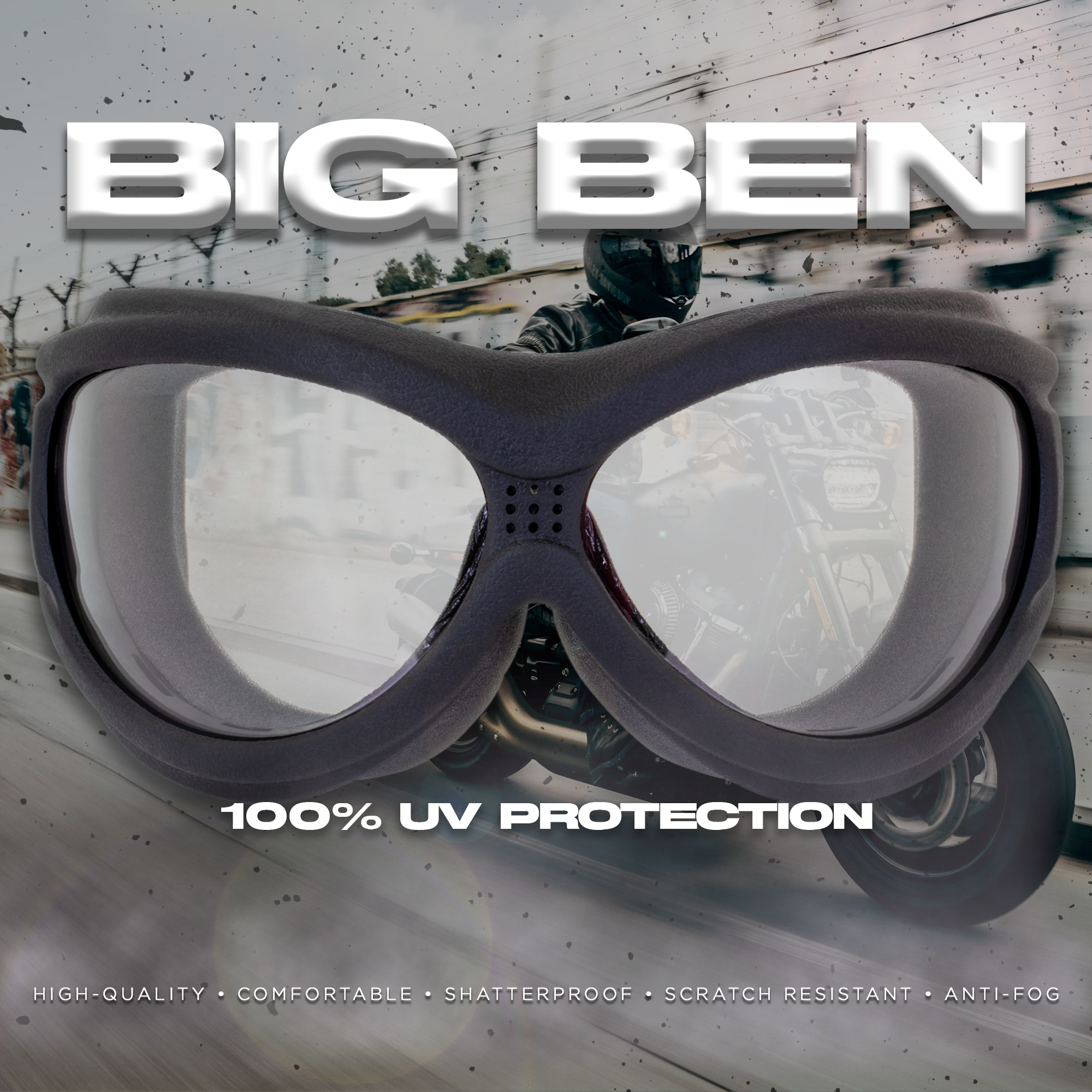 Big Ben ATV Brille passt über Brille bruchsicher klar Antibeschlag Gläser - Bild 9 von 9