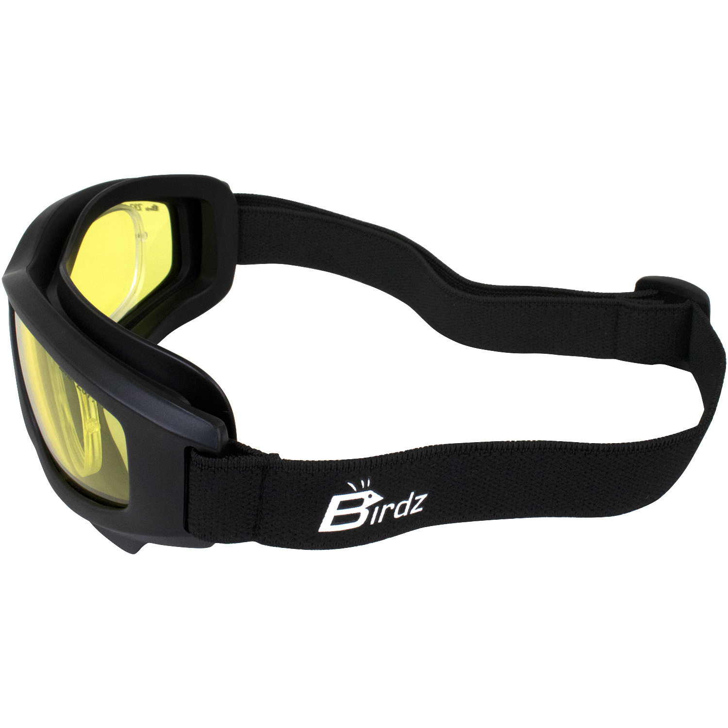 3 Birdz Flyer Skydiving Motorcycle Goggles Clear Smoke Yellow Lens & Rx Adaptor - Bild 6 von 9