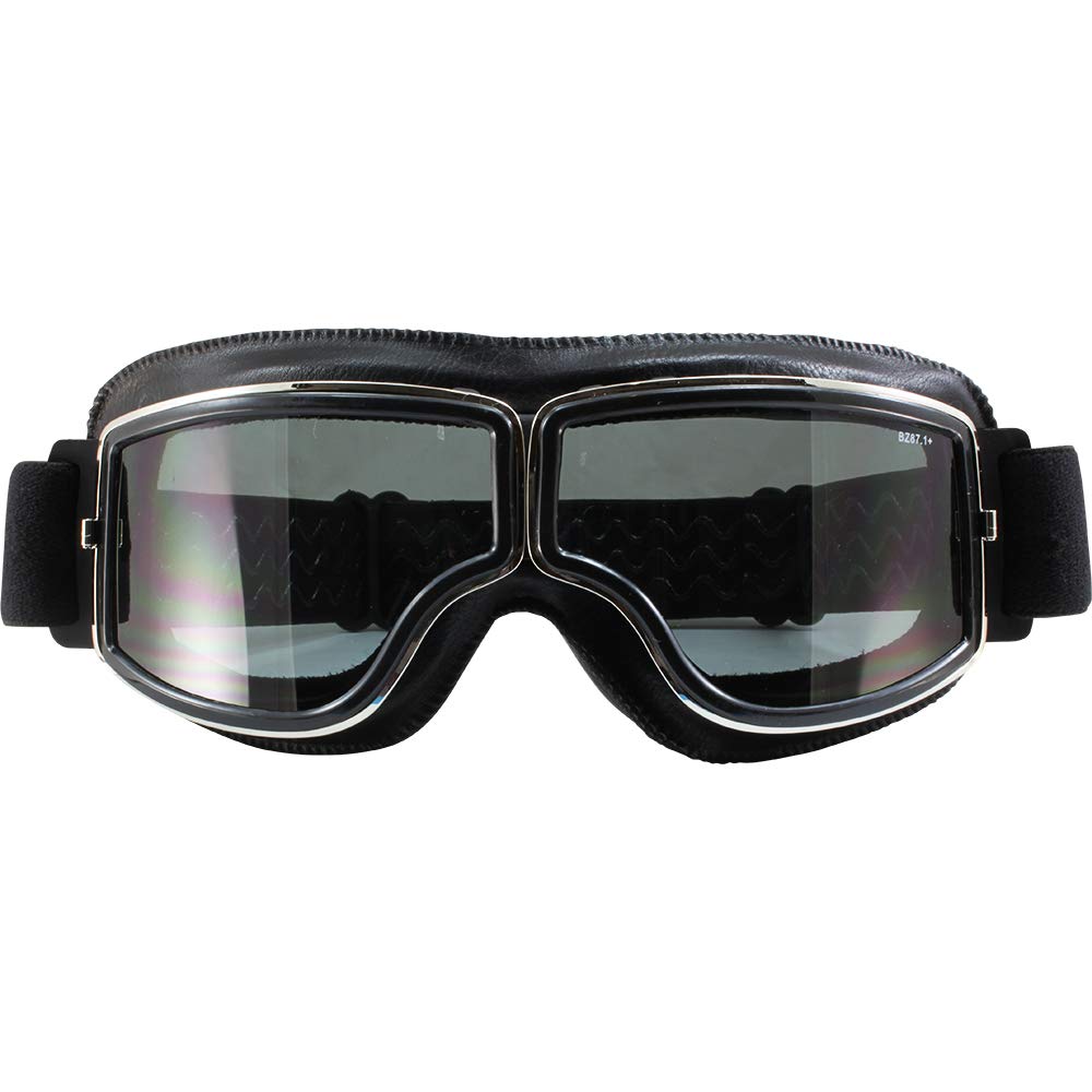 Birdz Condor Black Sport Padded Motorcycle Riding Goggle With Smoke 