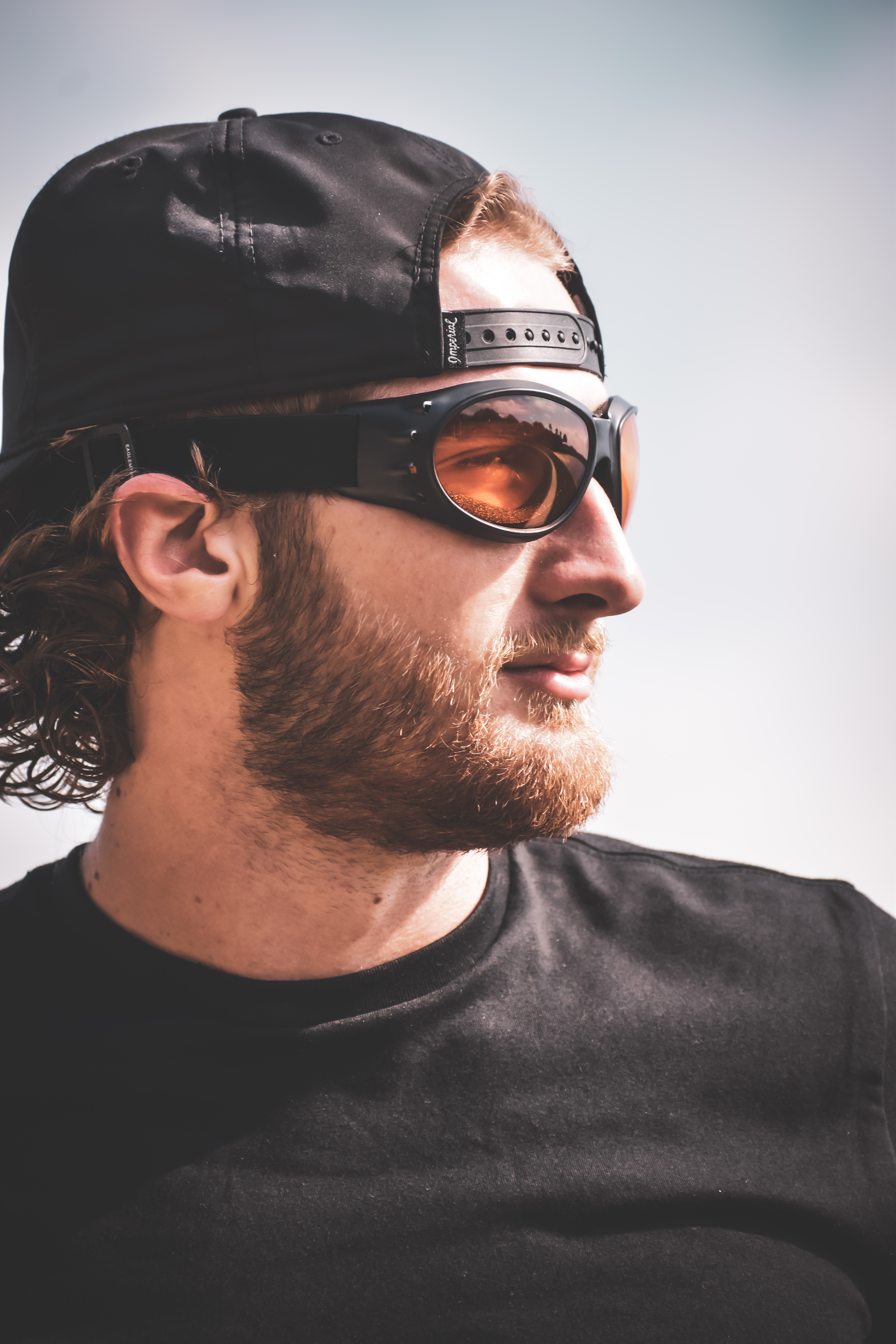 Birdz Eagle Matte Black Padded Sport Riding Goggle with Orange Lens - Bild 9 von 9