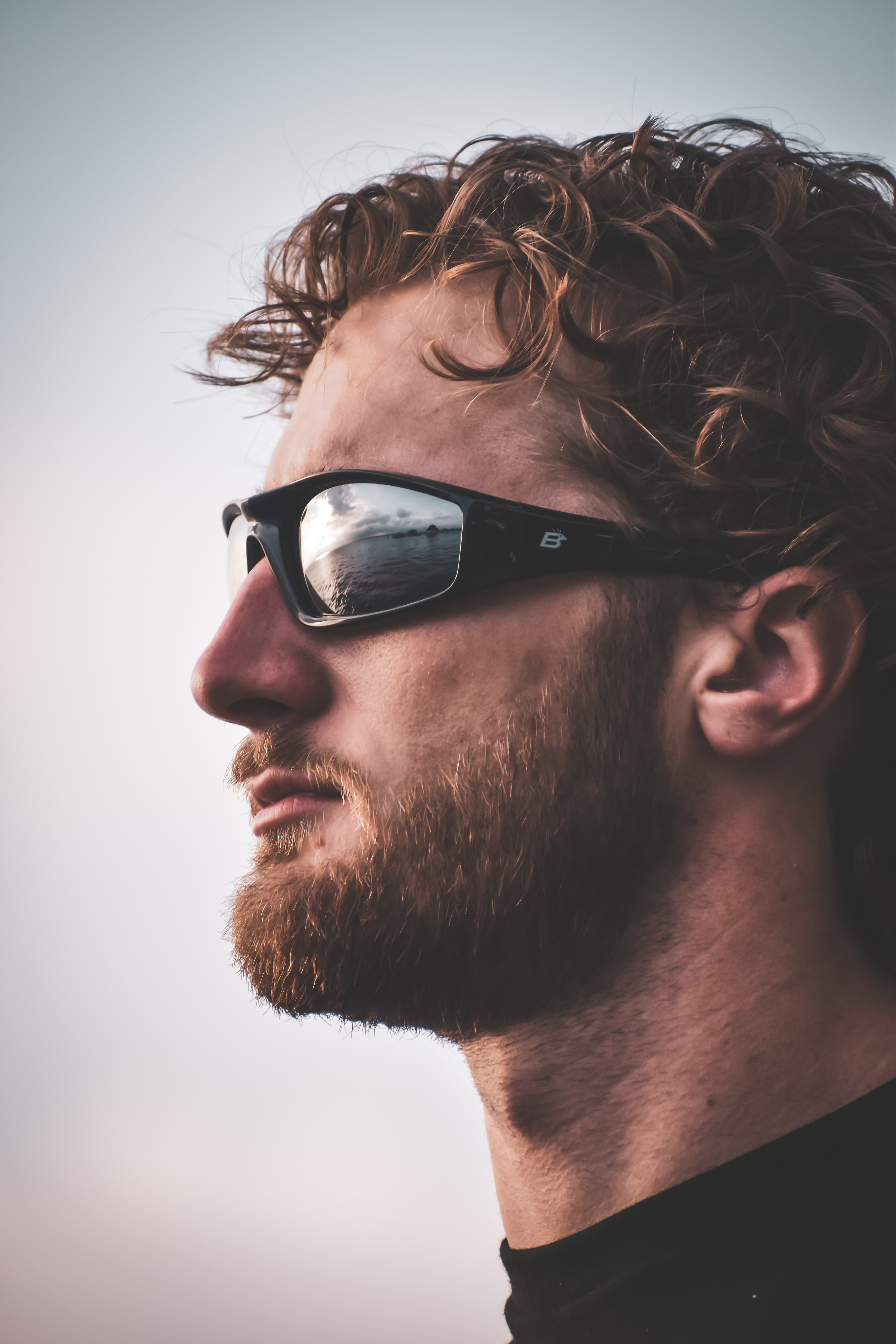 Birdz Oriole SS gepolsterte Motorradbrille A/F schwarz mit blau verspiegelten Gläsern - Bild 9 von 9