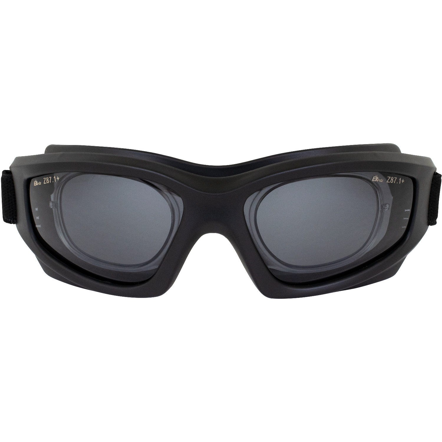 3 Birdz Flyer Skydiving Motorcycle Goggles Clear Smoke Yellow Lens & Rx Adaptor - Bild 4 von 9