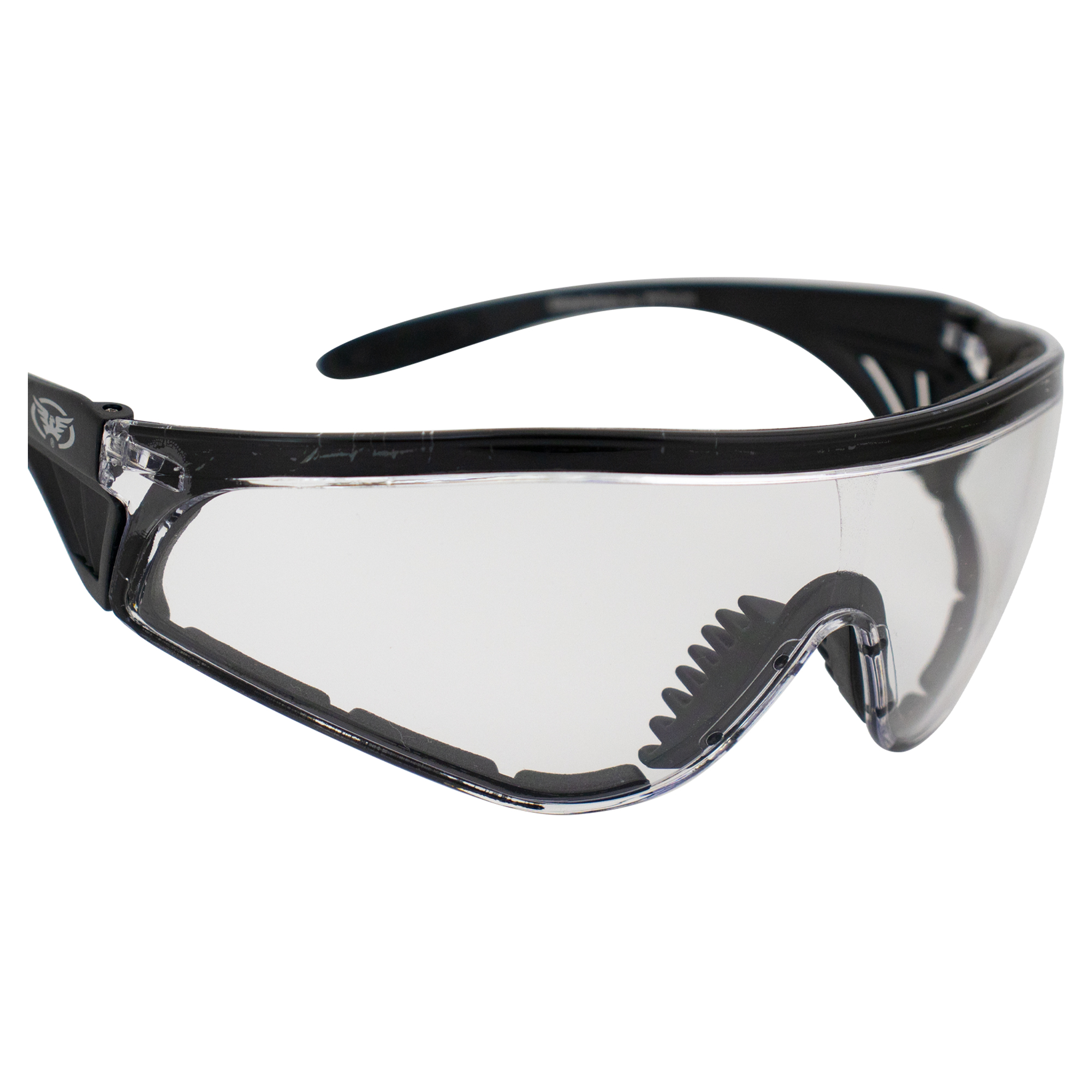 PYTHON WRAP AROUND PADDED SAFETY GLASSES CLEAR LENS Z87.1 by GLOBAL VISION - Bild 8 von 9