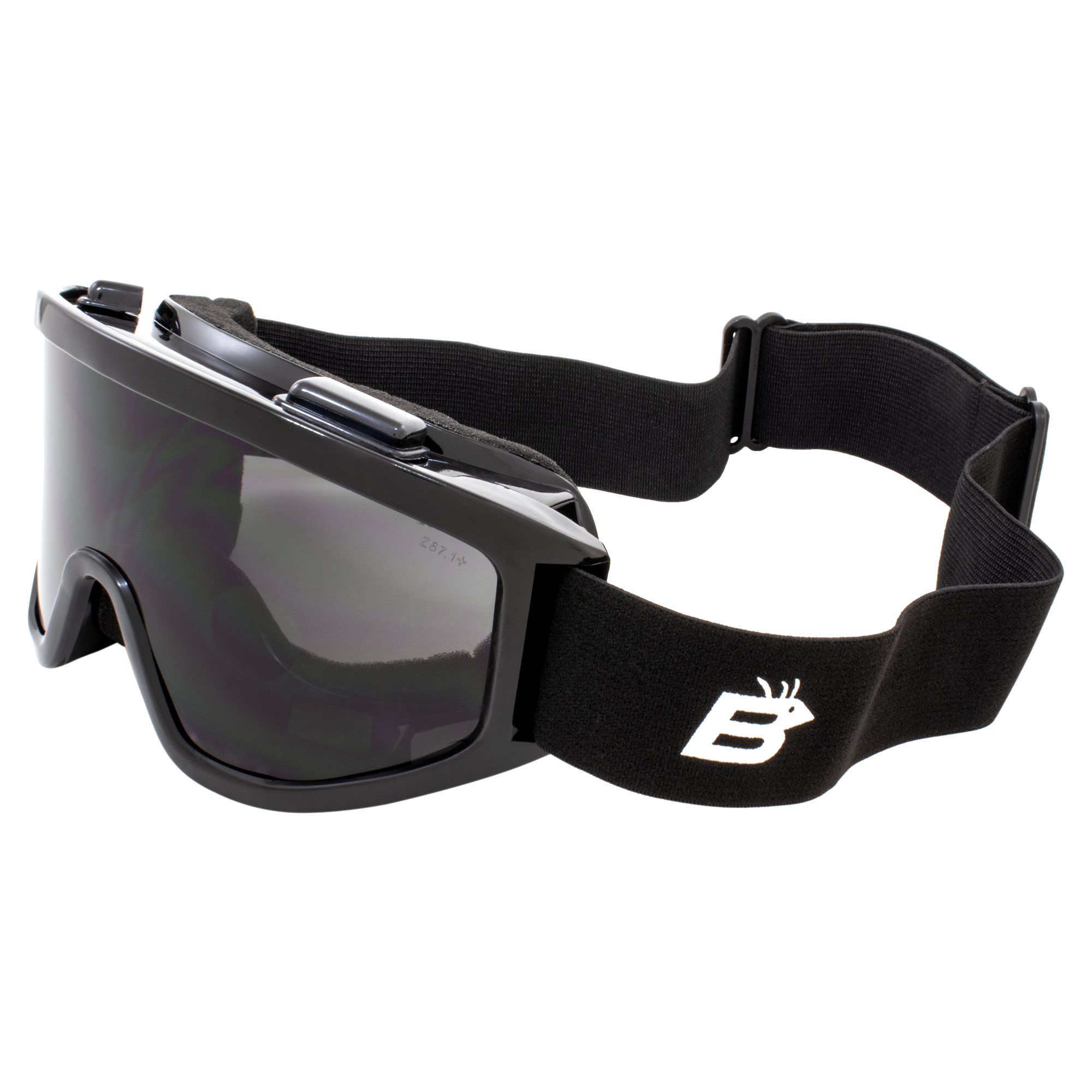 Birdz Vulture Padded Motorcycle Safety Goggles Fitover Z78.1