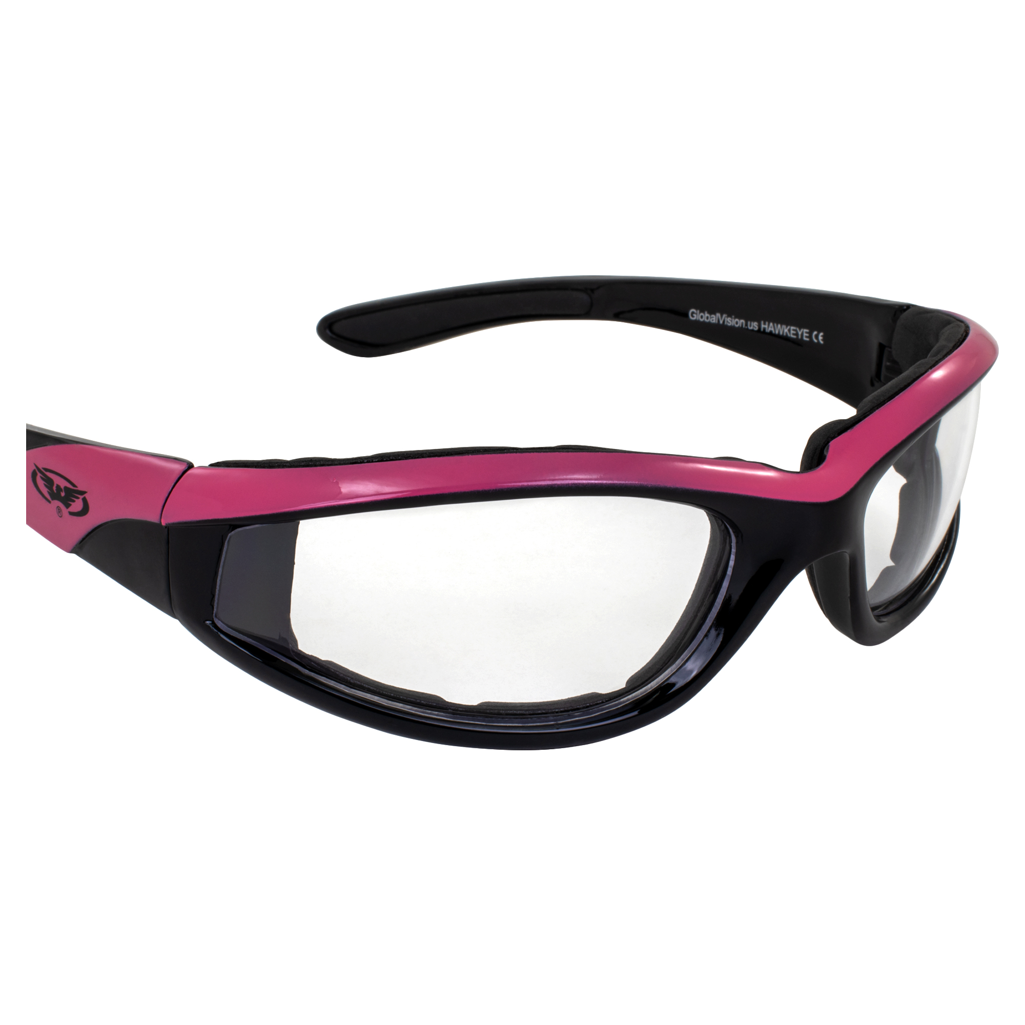 Global Vision Hawkeye gepolsterte Motorradbrille für Damen kratzfest - Bild 8 von 9