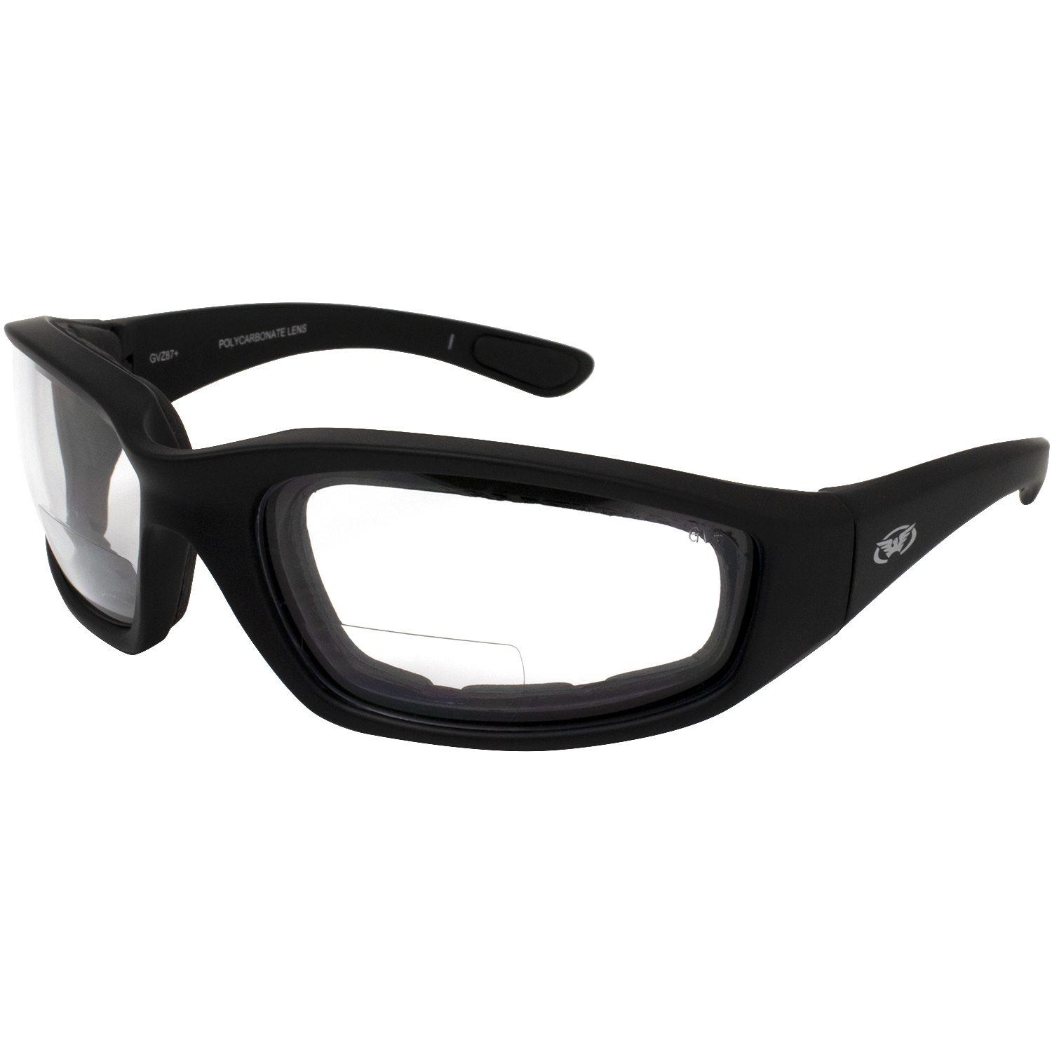 Global Vision Kickback Z Clear Lens 1.5x Bifocal Padded Safety Glasses