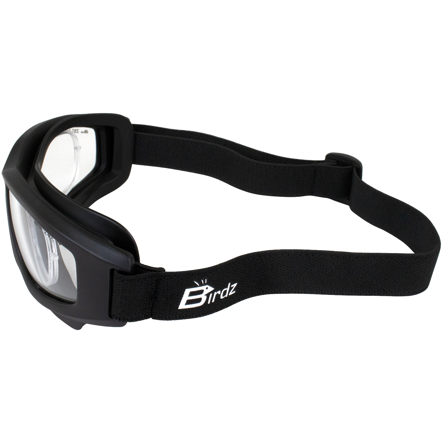 3 Birdz Flyer Skydiving Motorcycle Goggles Clear Smoke Yellow Lens & Rx Adaptor - Bild 5 von 9
