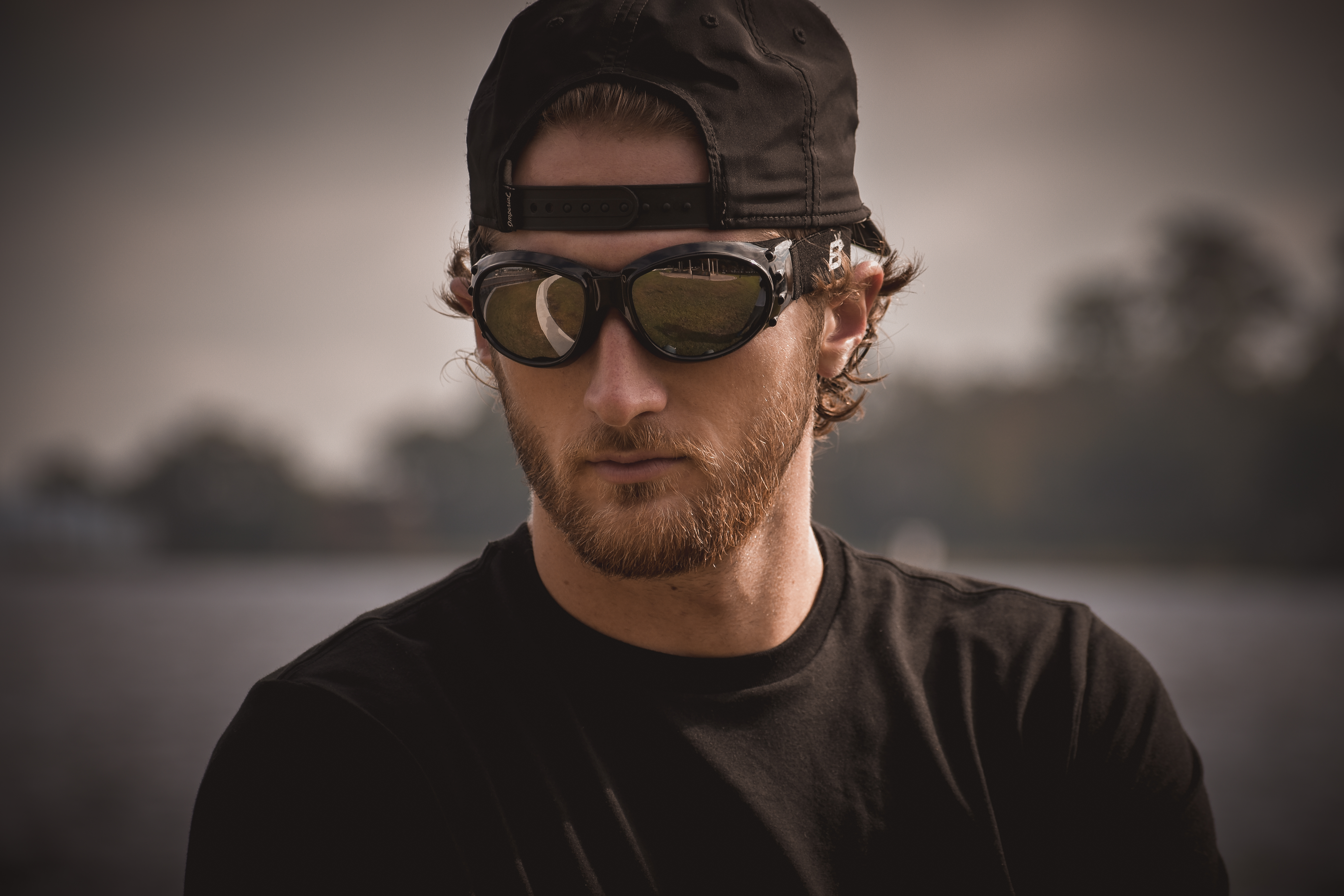 EAGLE ANTIBESCHLAG POLARISIERTE SMOKE GLÄSER SCHWARZES GESTELL MOTORRADBRILLE VON BIRDZ - Bild 6 von 9