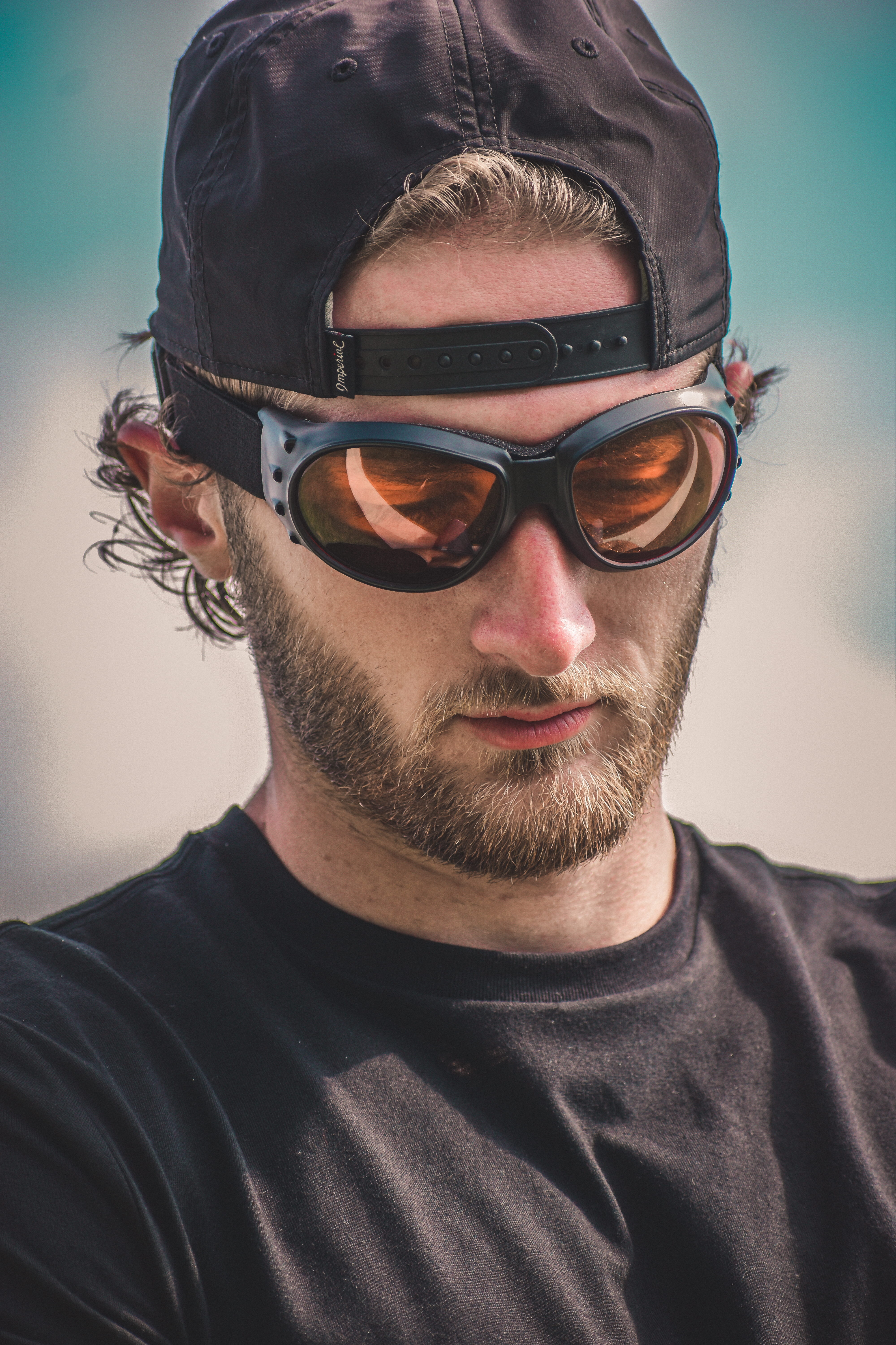 Birdz Eagle Matte Black Padded Sport Riding Goggle with Orange Lens - Bild 6 von 9