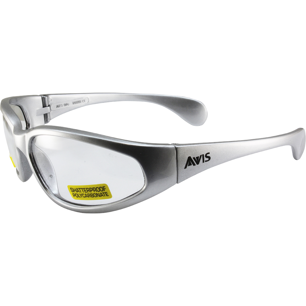 Global Vision Eyewear Hercules Safety Glasses Silver Frame ANSI Z87.1