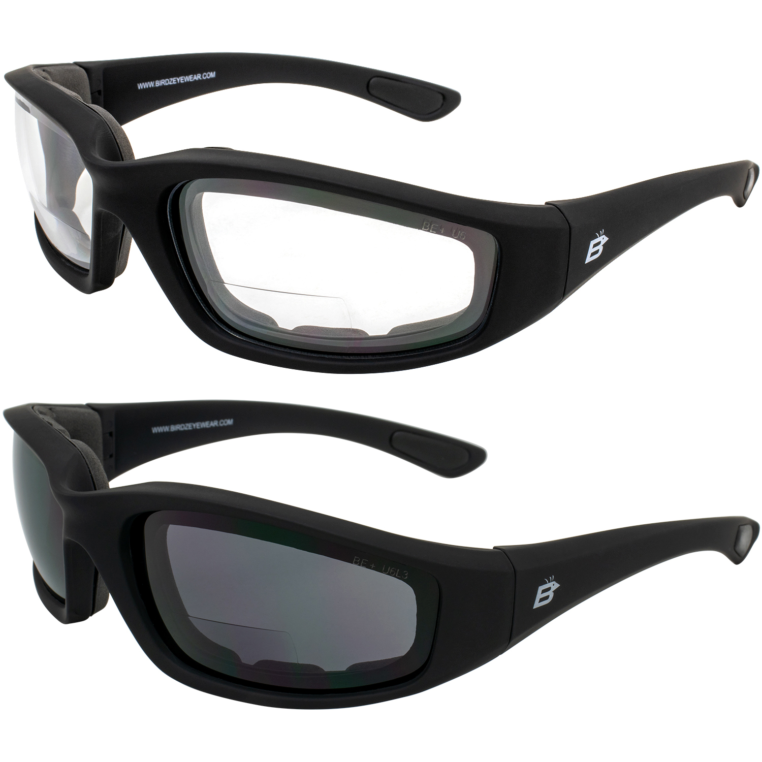 2 Pairs of Birdz Oriole Bifocal Sunglasses 2.0 Clear & Smoke Lenses