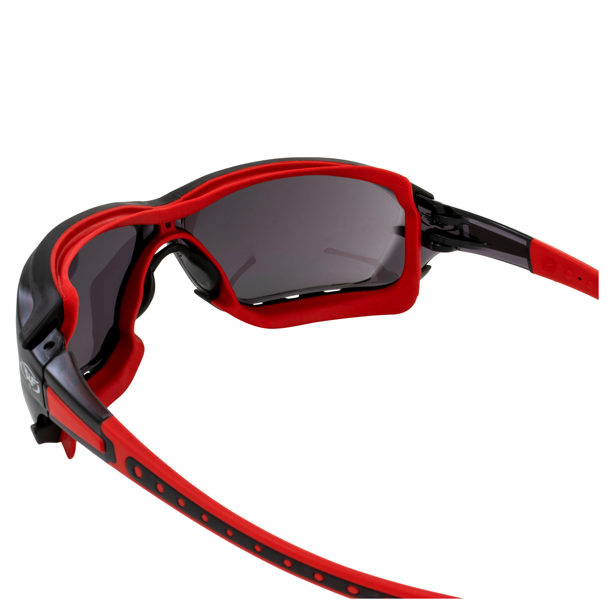 Global Vision Octane Anti-Fog Sport Motorcycle Sunglasses Red Frame w/ Smoke - Picture 23 of 24