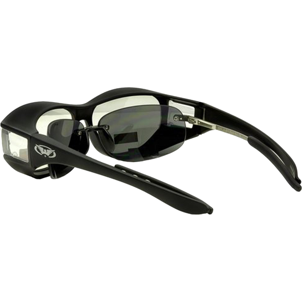 Global Vision Escort Safety Glasses Fit Over Most Eyewear Smoke Lenses - Picture 7 of 9