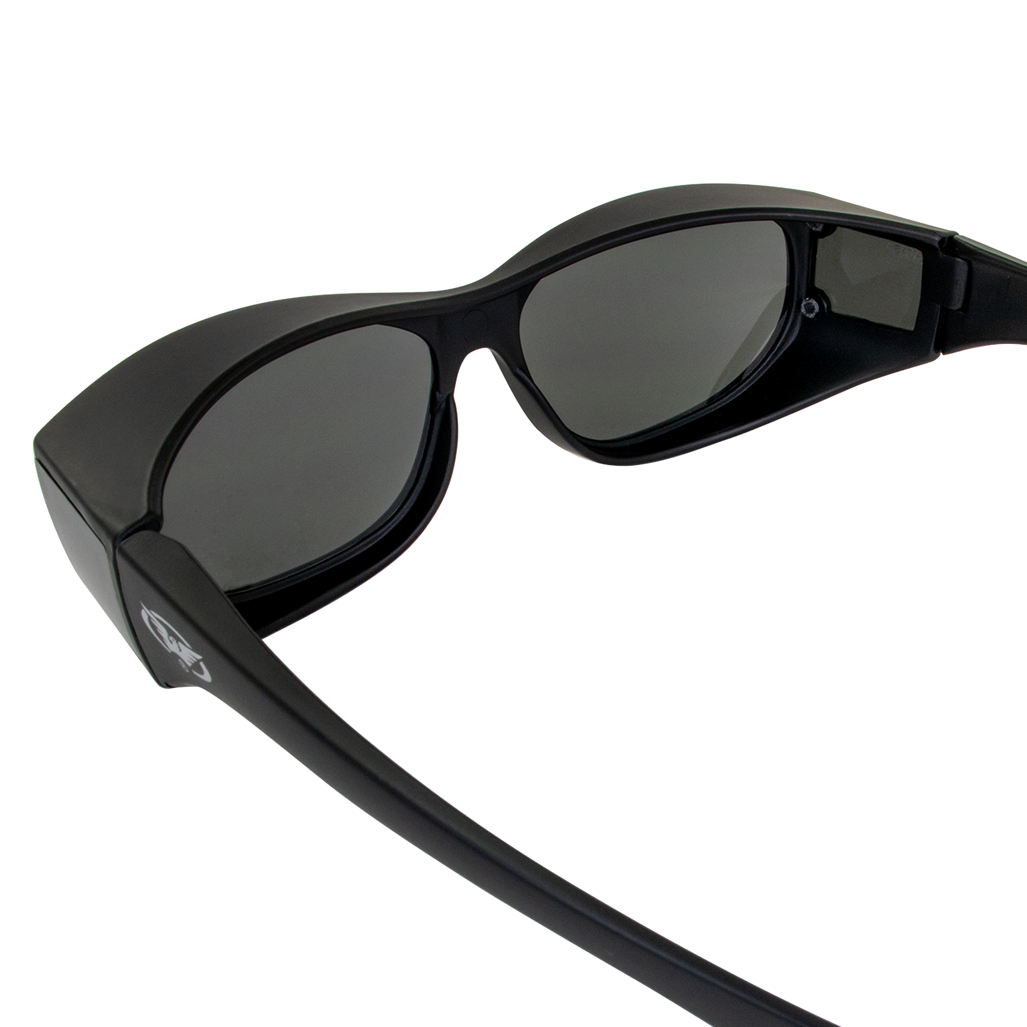 Global Vision Escort Safety Glasses Fit Over Most Eyewear Smoke Lenses - Picture 6 of 9