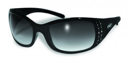 Marilyn Women/'s Foam Padded Motorcycle ATV Riding Glasses with Smoke Lens