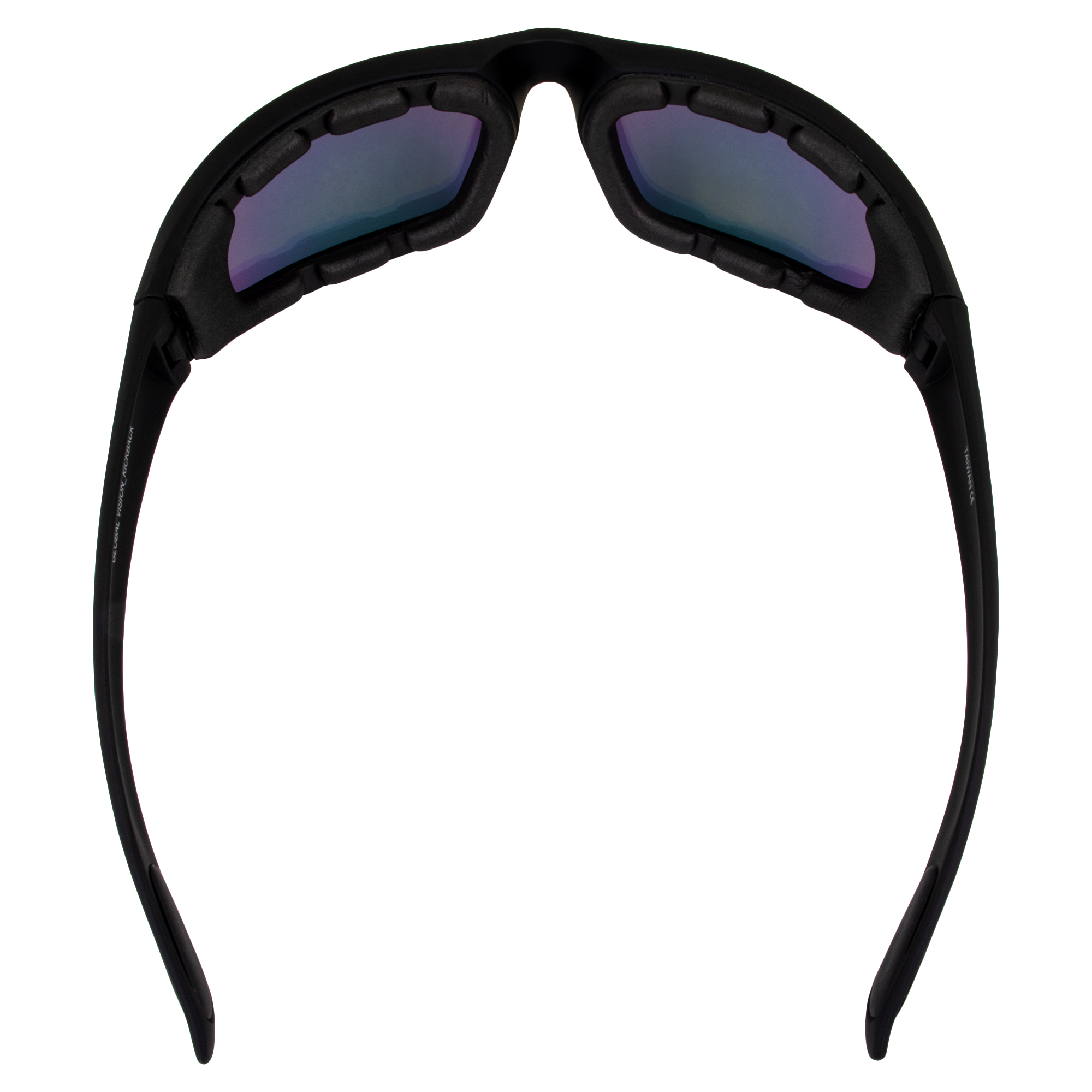 Global Vision Kickback Clear to Red Mirror Transitional Lenses Padded Sunglasses - Picture 5 of 8